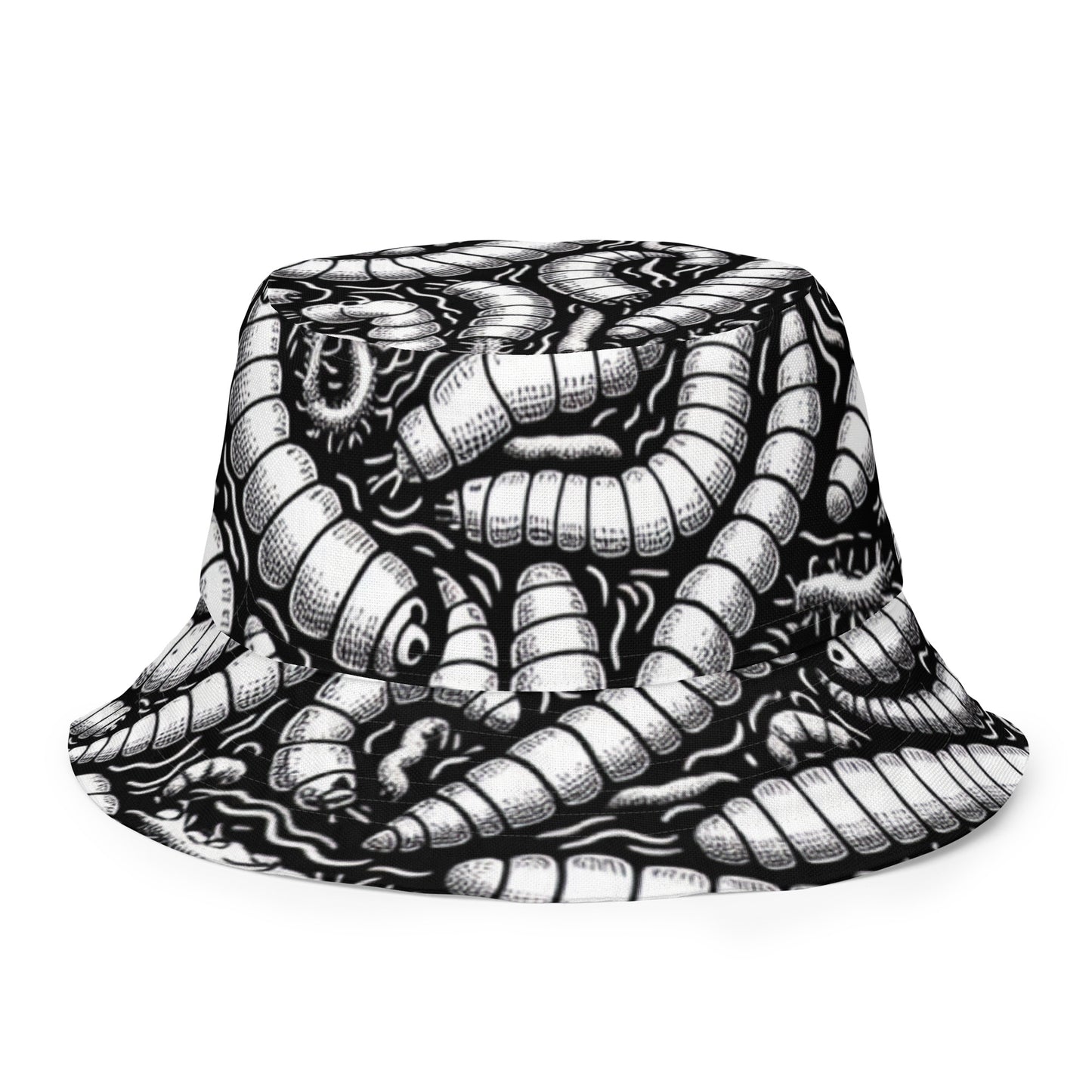 Maggots | Zombie Horror Themed Reversible bucket hat