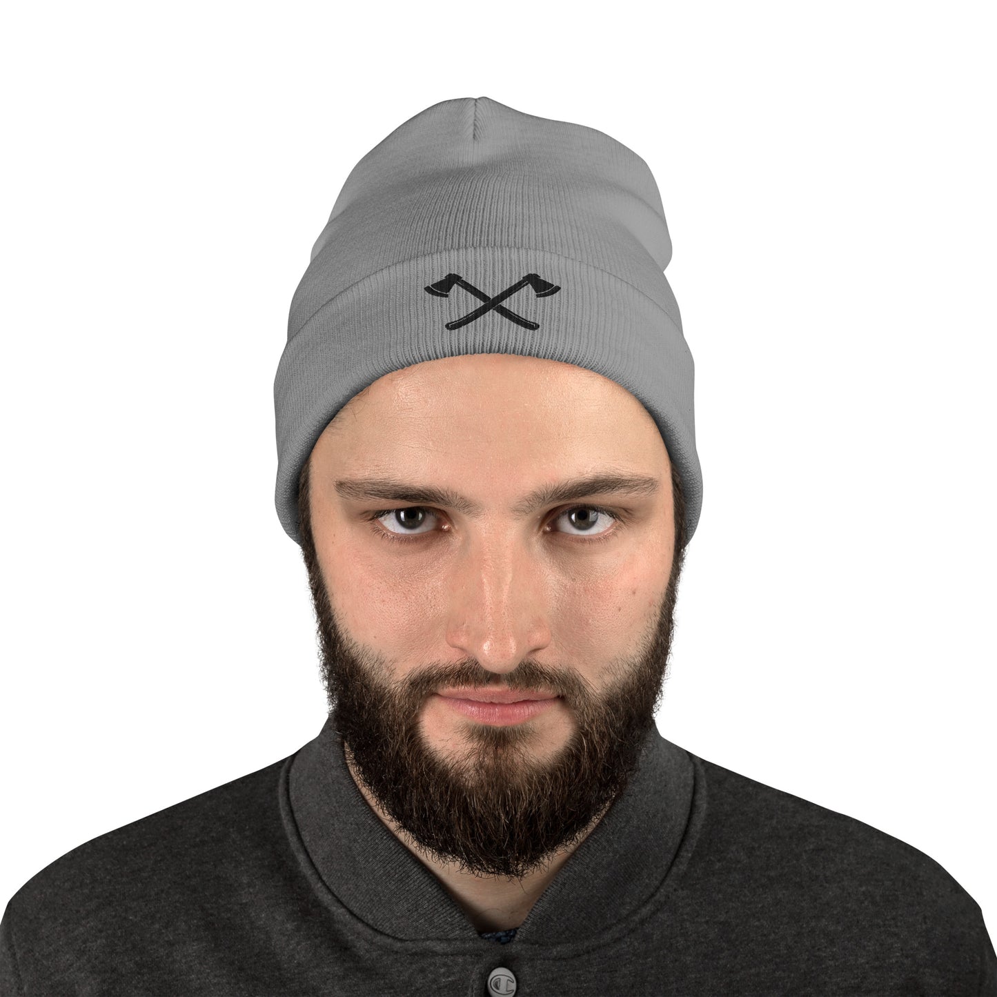 Lumberjack | Cross Axe Embroidered Beanie