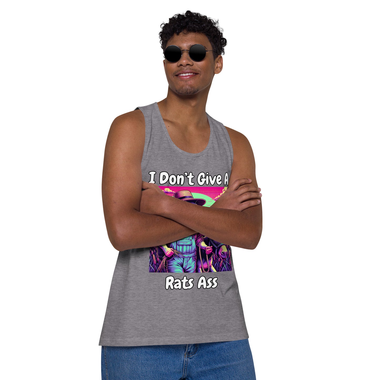 I Don't Give A Rats Ass | Funny Men’s premium tank top