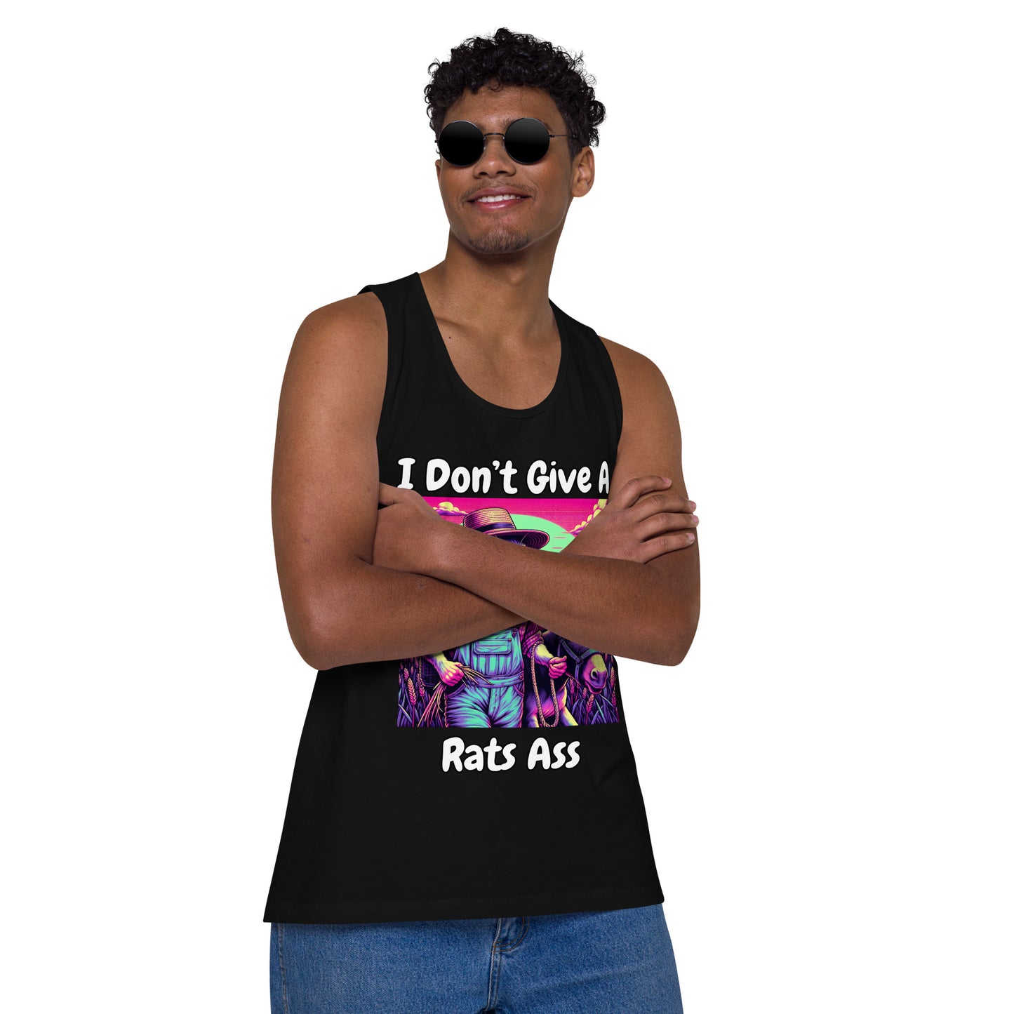 I Don't Give A Rats Ass | Funny Men’s premium tank top