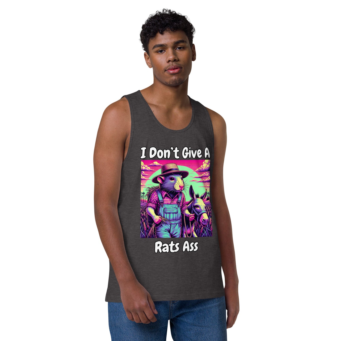 I Don't Give A Rats Ass | Funny Men’s premium tank top