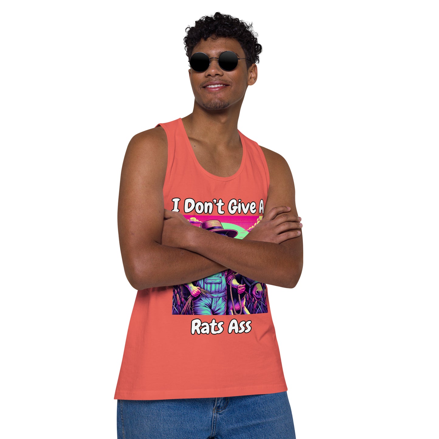 I Don't Give A Rats Ass | Funny Men’s premium tank top