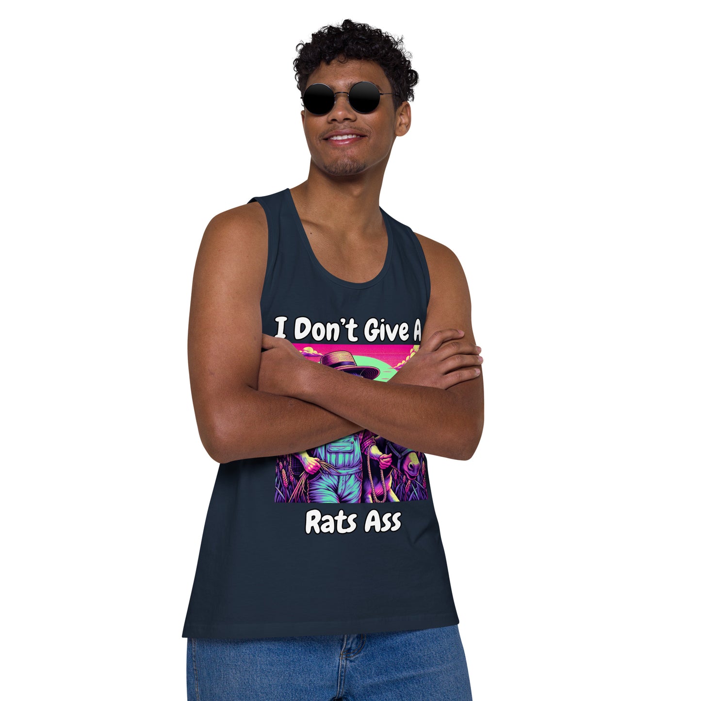 I Don't Give A Rats Ass | Funny Men’s premium tank top