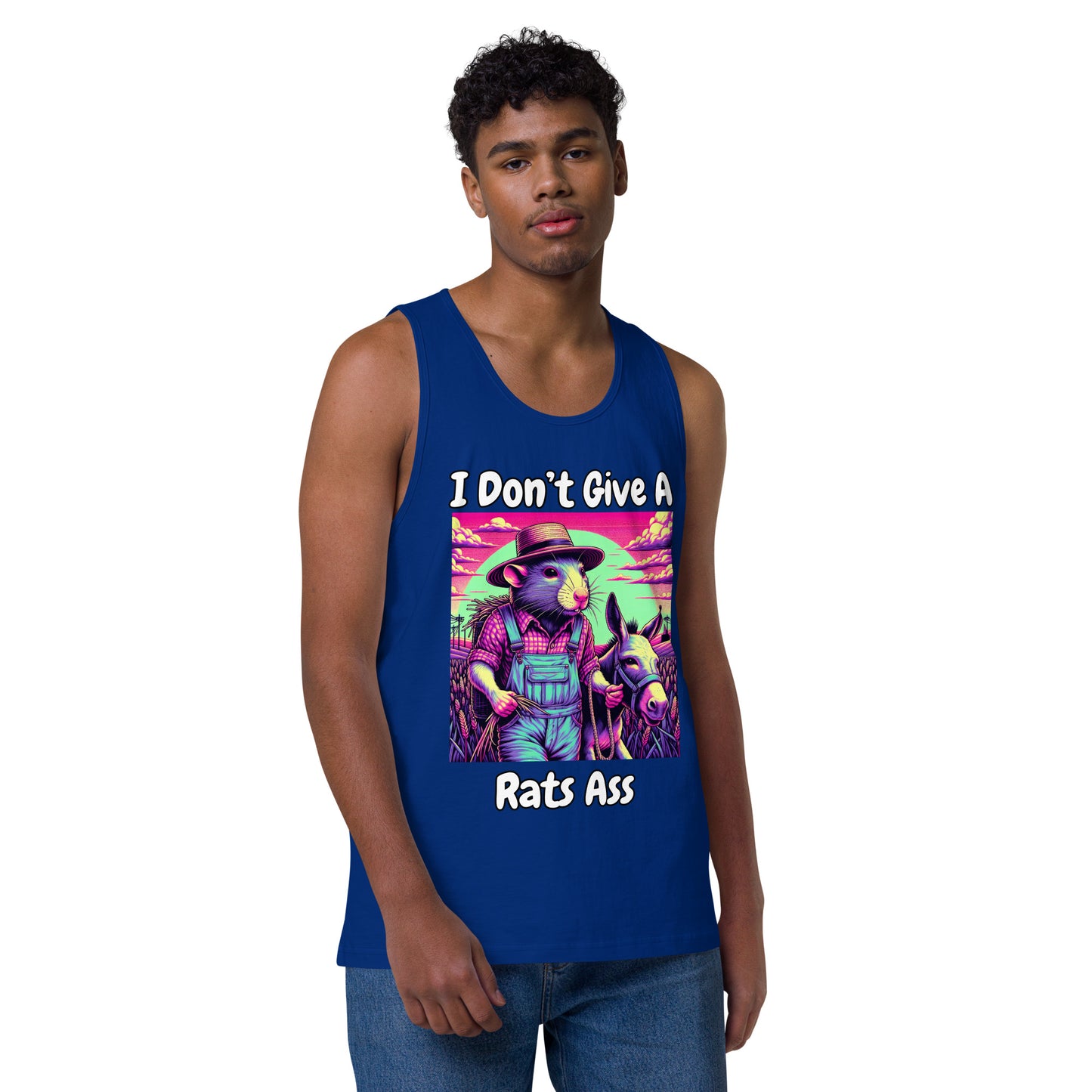 I Don't Give A Rats Ass | Funny Men’s premium tank top