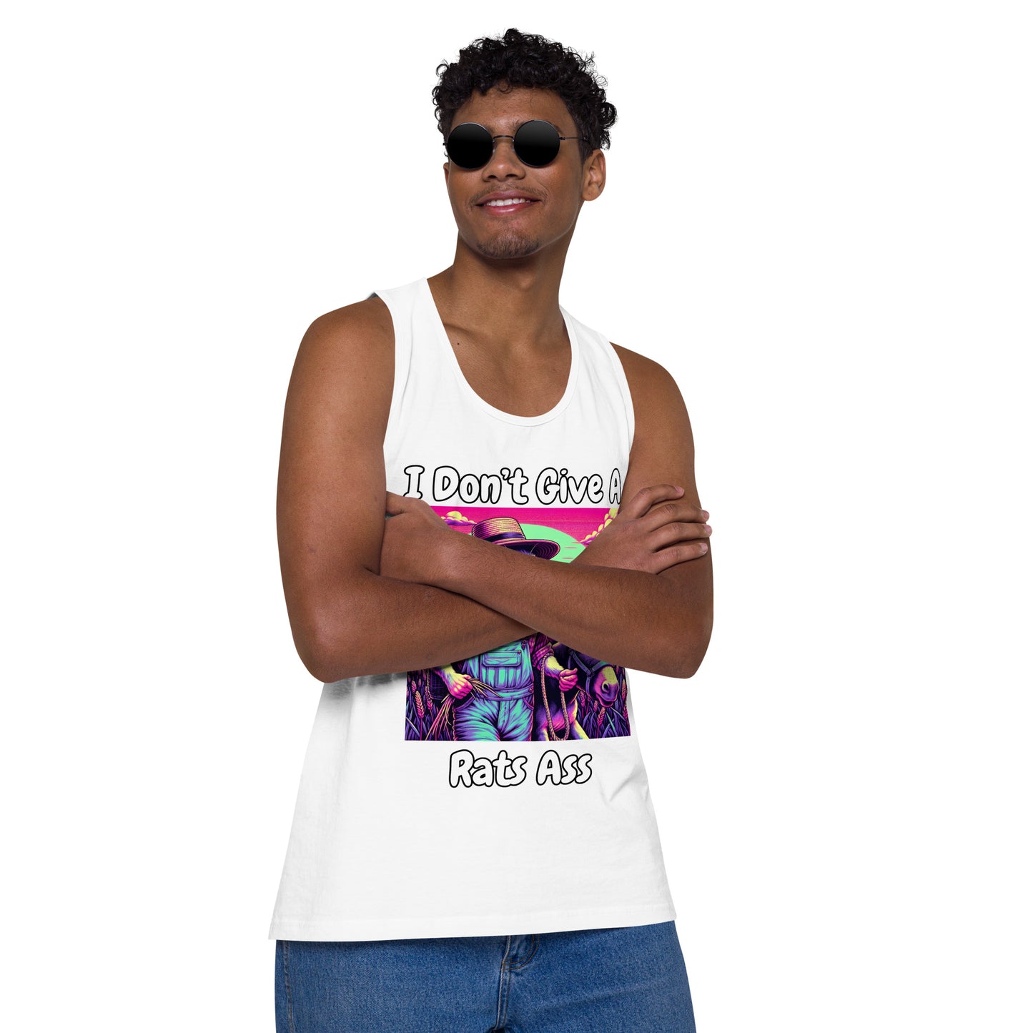 I Don't Give A Rats Ass | Funny Men’s premium tank top