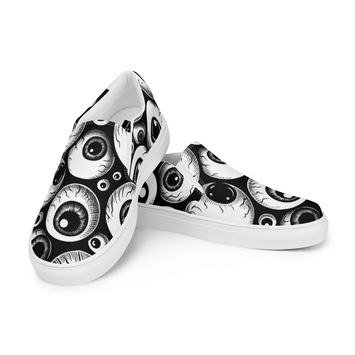 Eyeballs | Men’s weird slip-on canvas shoes