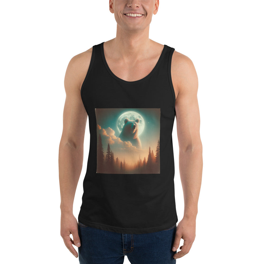 Ghost Bear In The Sky | Unisex Tank Top