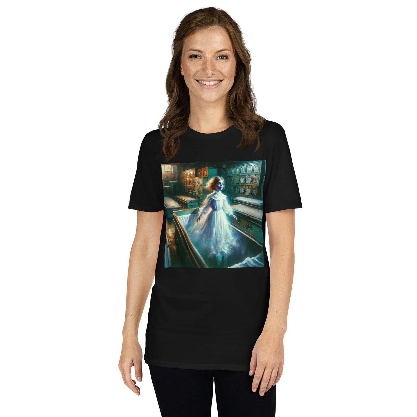 Young Ghost Girl Floating In The Morgue | Goth Short-Sleeve Unisex T-Shirt