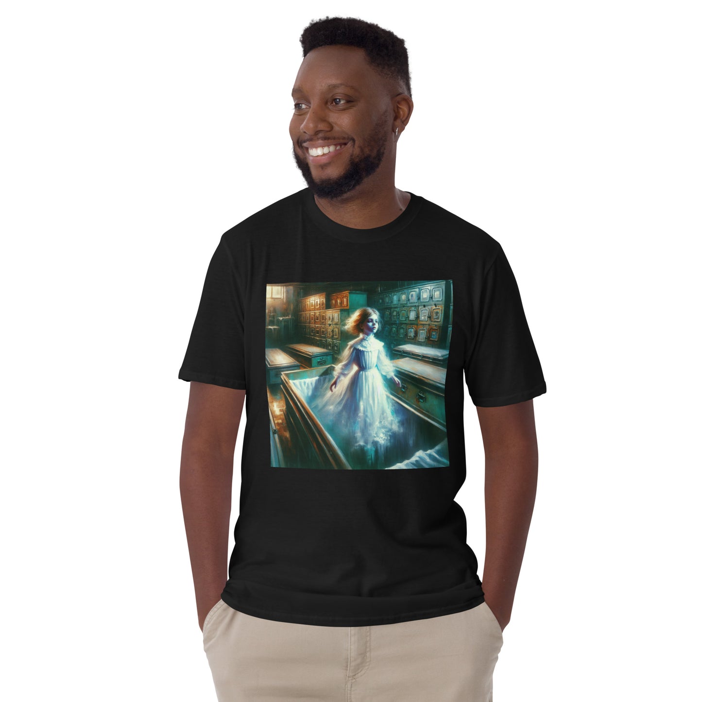 Young Ghost Girl Floating In The Morgue | Goth Short-Sleeve Unisex T-Shirt