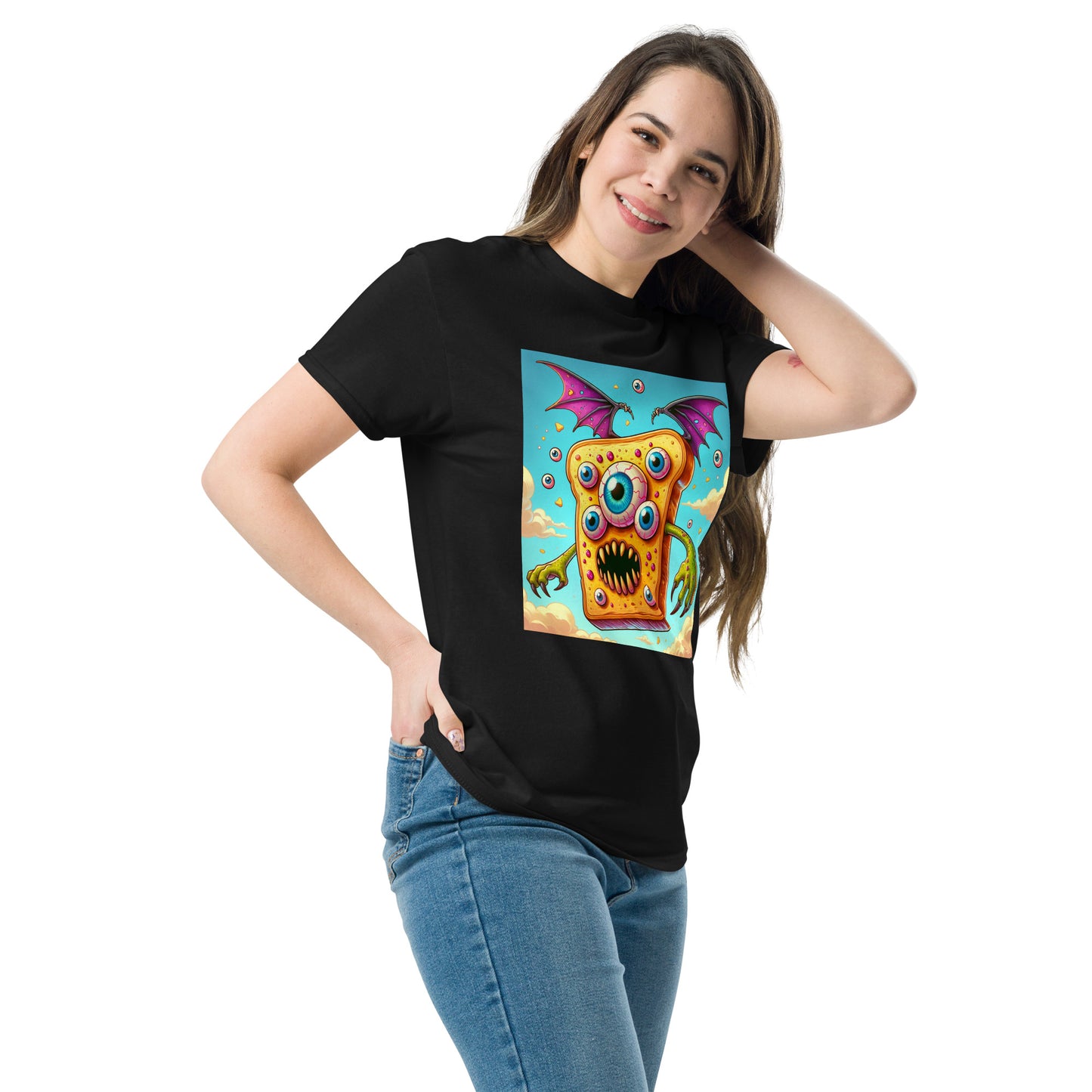 Flying Butter Toast Monster | Weird Unisex classic tee