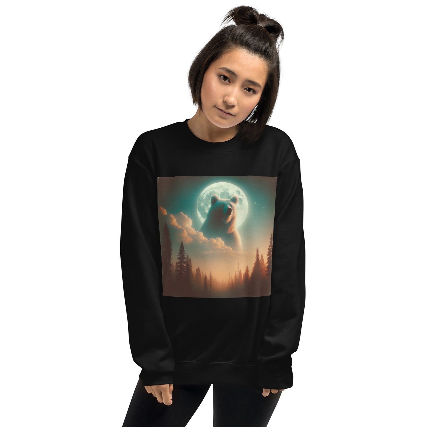 Ghost Bear In The Sky | Unisex Sweatshirt