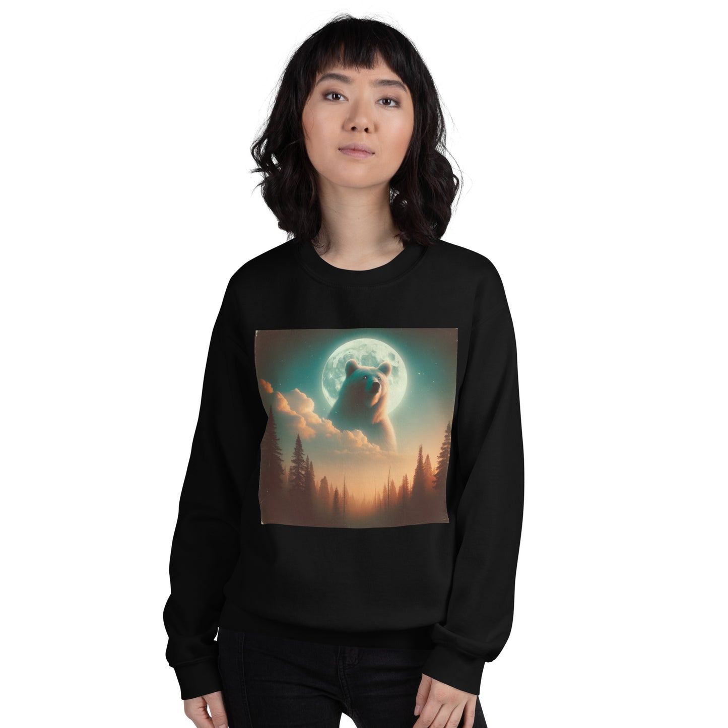 Ghost Bear In The Sky | Unisex Sweatshirt