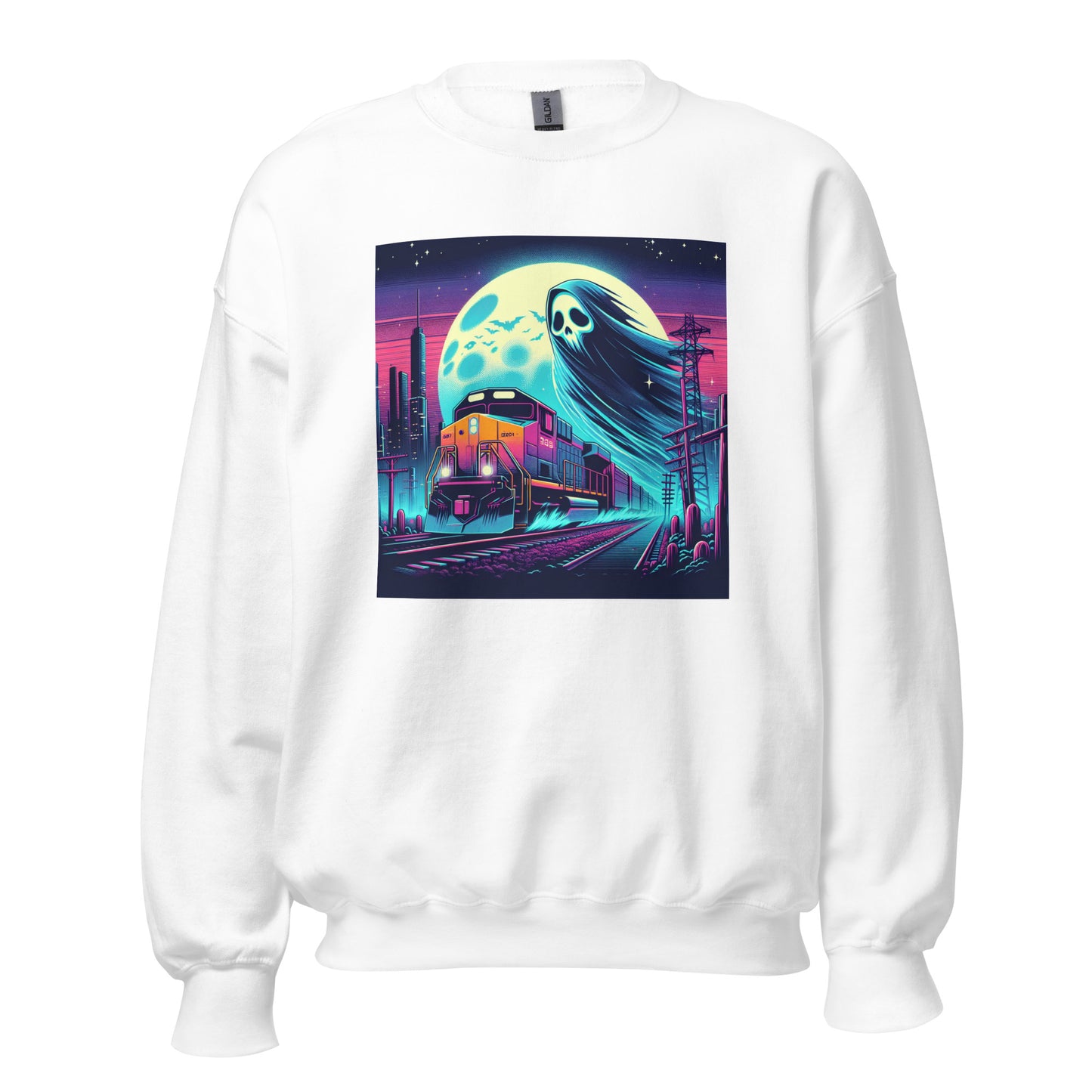 Ghost Train In The City | Goth Unisex Sweatshirt