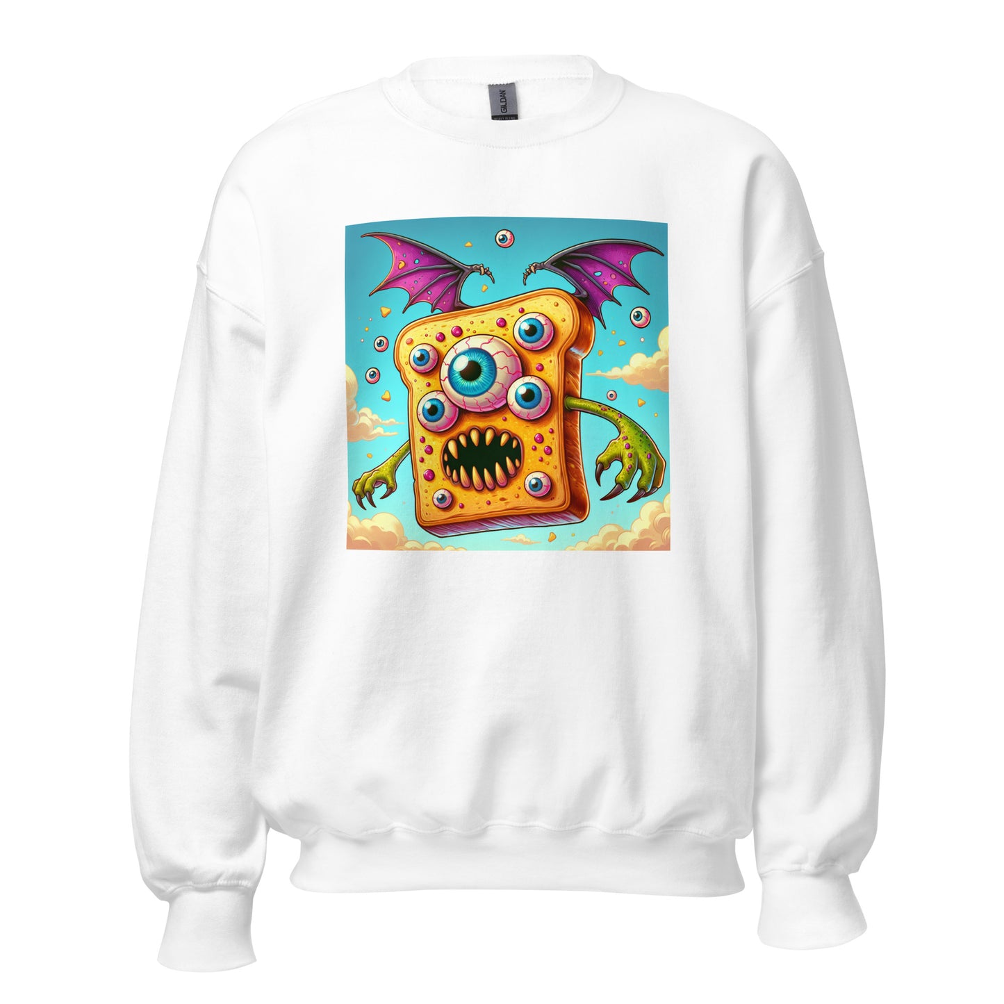 Flying Butter Toast Monster | Weird Unisex Sweatshirt