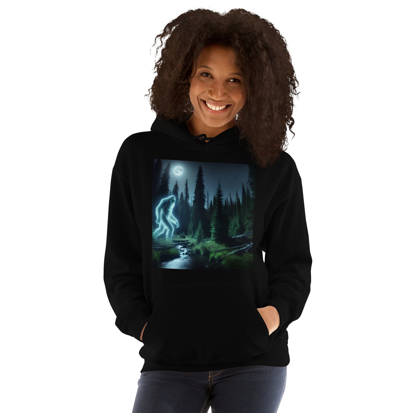 Ghost of Sasquatch | Goth Great Outdoors Unisex Hoodie