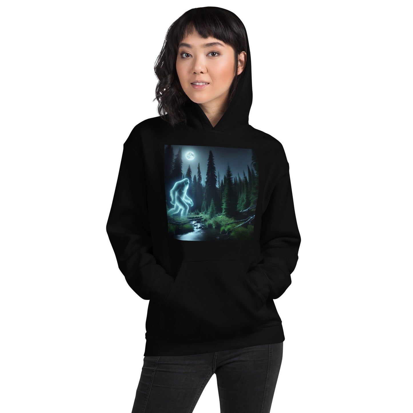 Ghost of Sasquatch | Goth Great Outdoors Unisex Hoodie