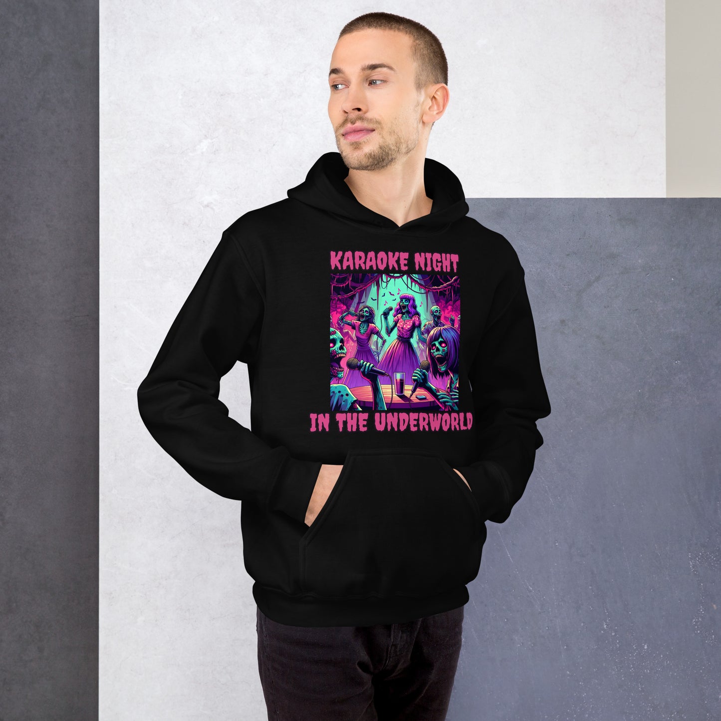 Karaoke Night In The Underworld | Goth Zombie Unisex Hoodie