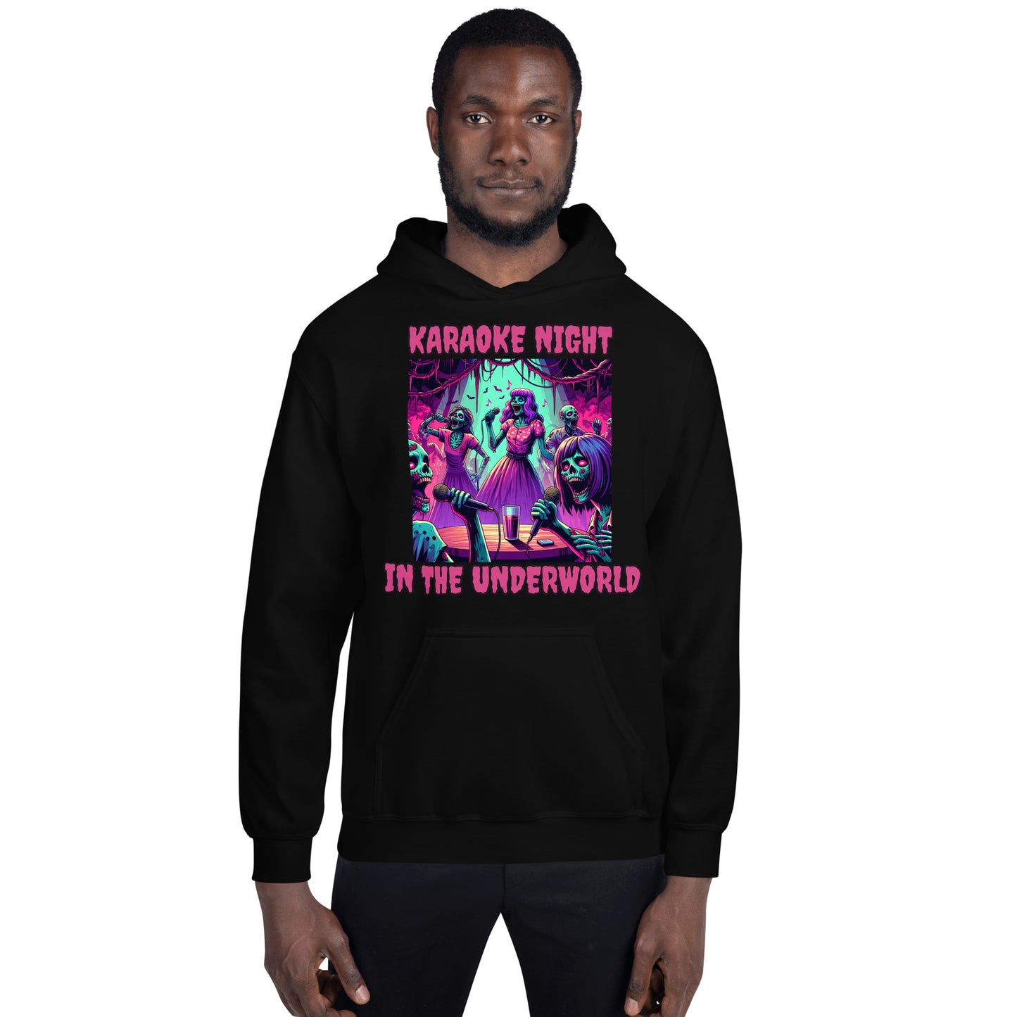 Karaoke Night In The Underworld | Goth Zombie Unisex Hoodie