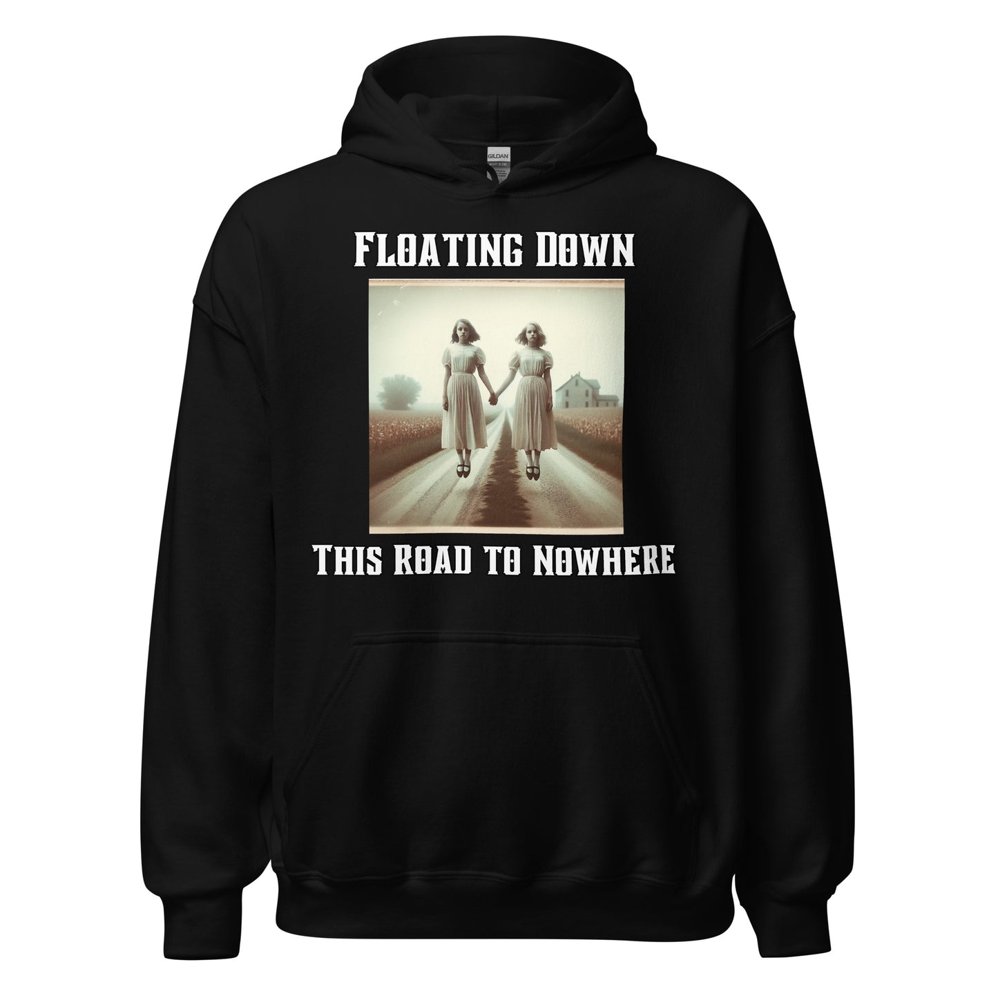 Floating Down This Road To Nowhere | Two Ghost Girls Unisex Hoodie