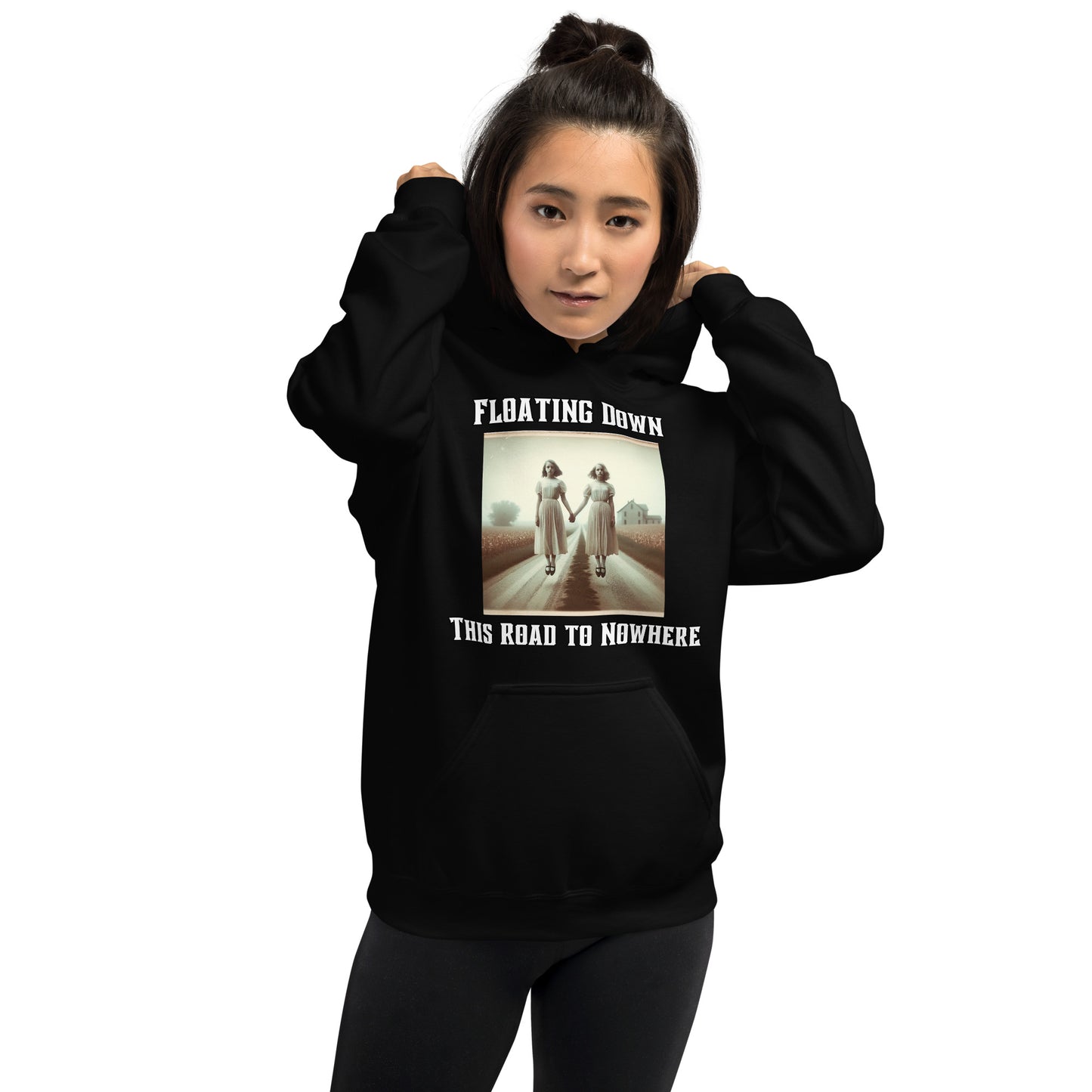 Floating Down This Road To Nowhere | Two Ghost Girls Unisex Hoodie