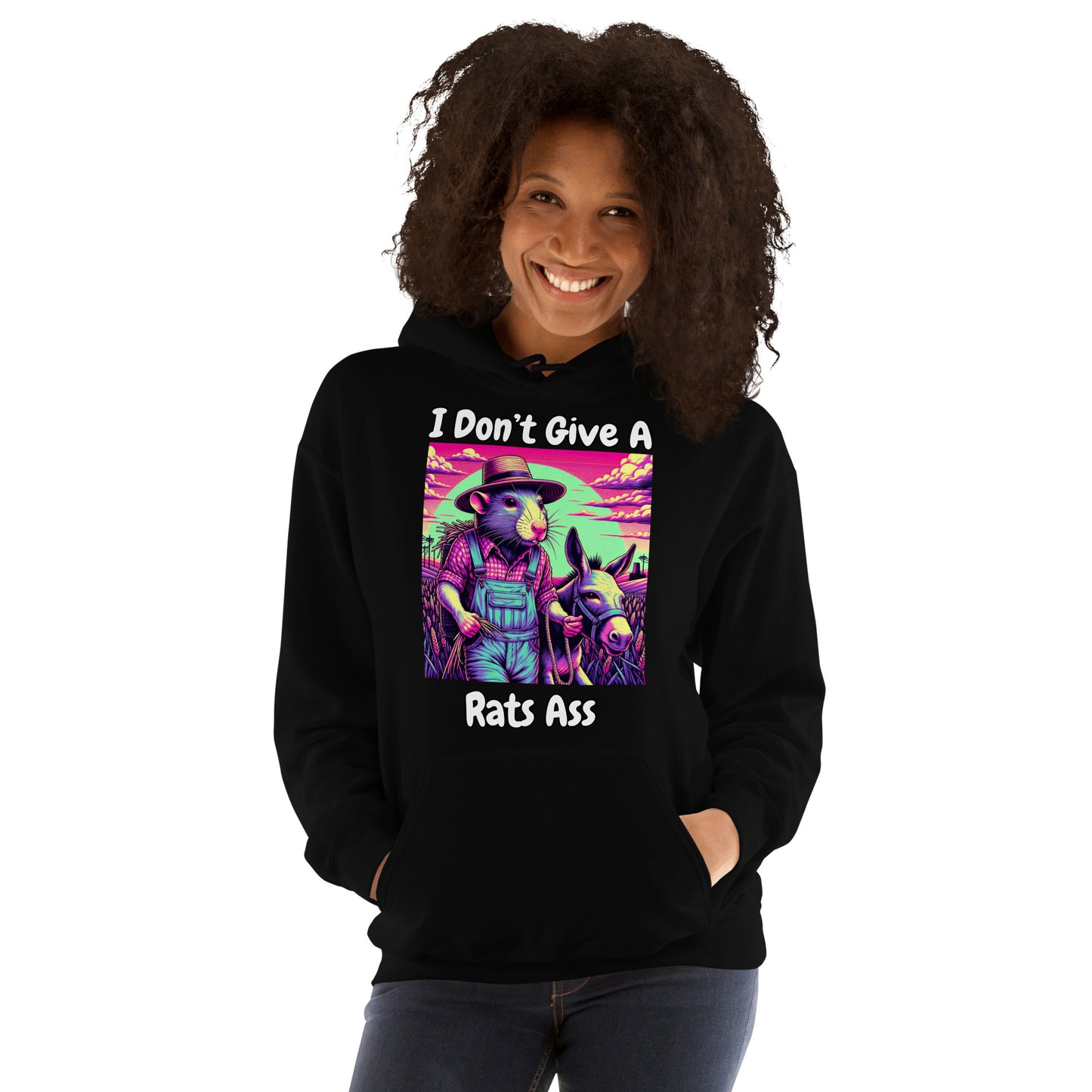 I Don't Give A Rats Ass | Funny Unisex Hoodie