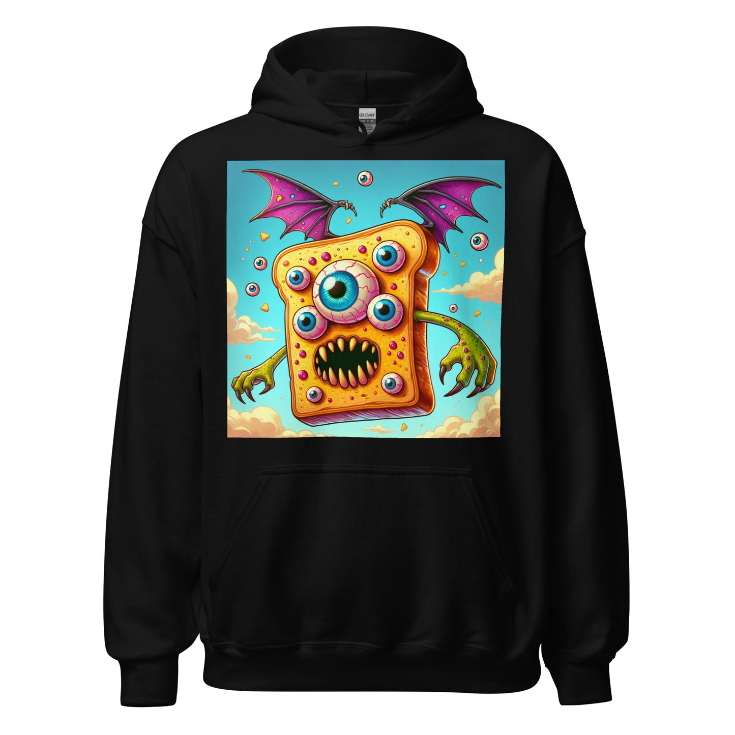 Flying Butter Toast Monster | Weird Unisex Hoodie