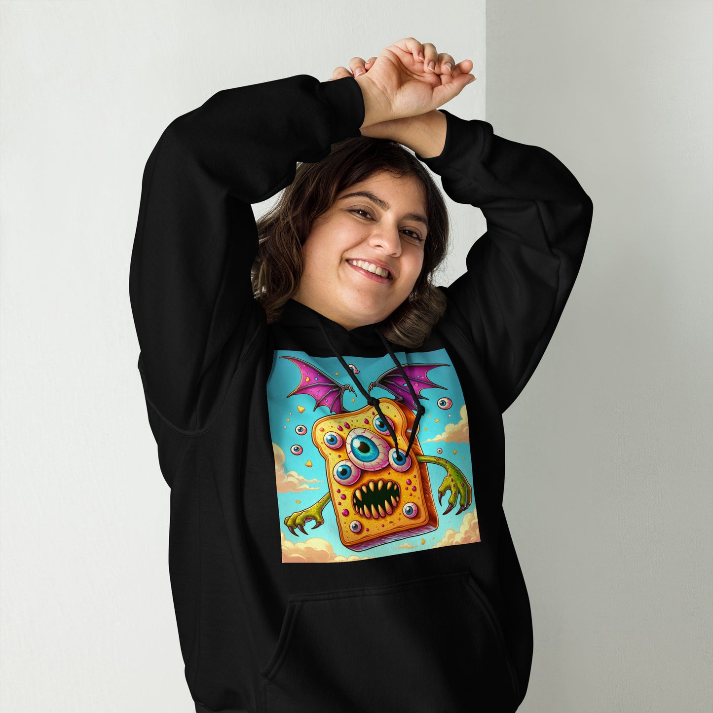 Flying Butter Toast Monster | Weird Unisex Hoodie