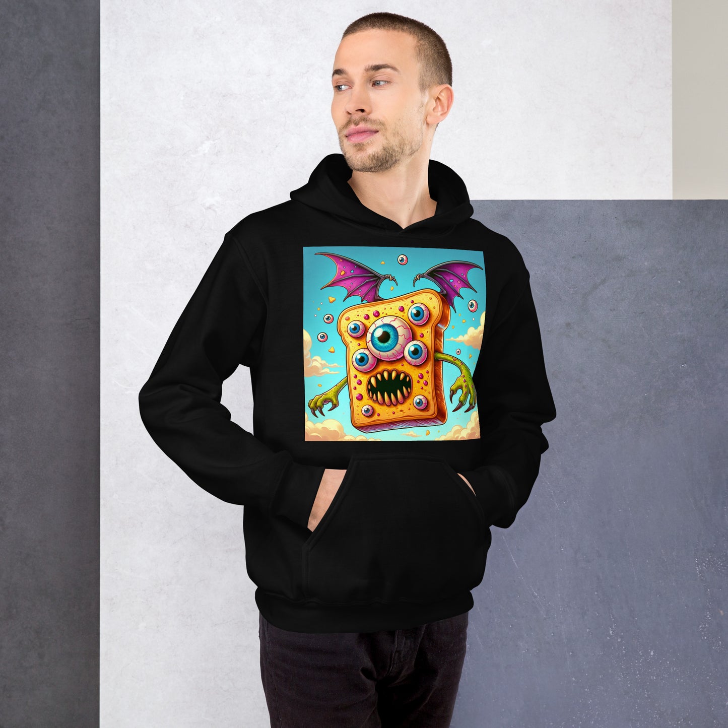 Flying Butter Toast Monster | Weird Unisex Hoodie