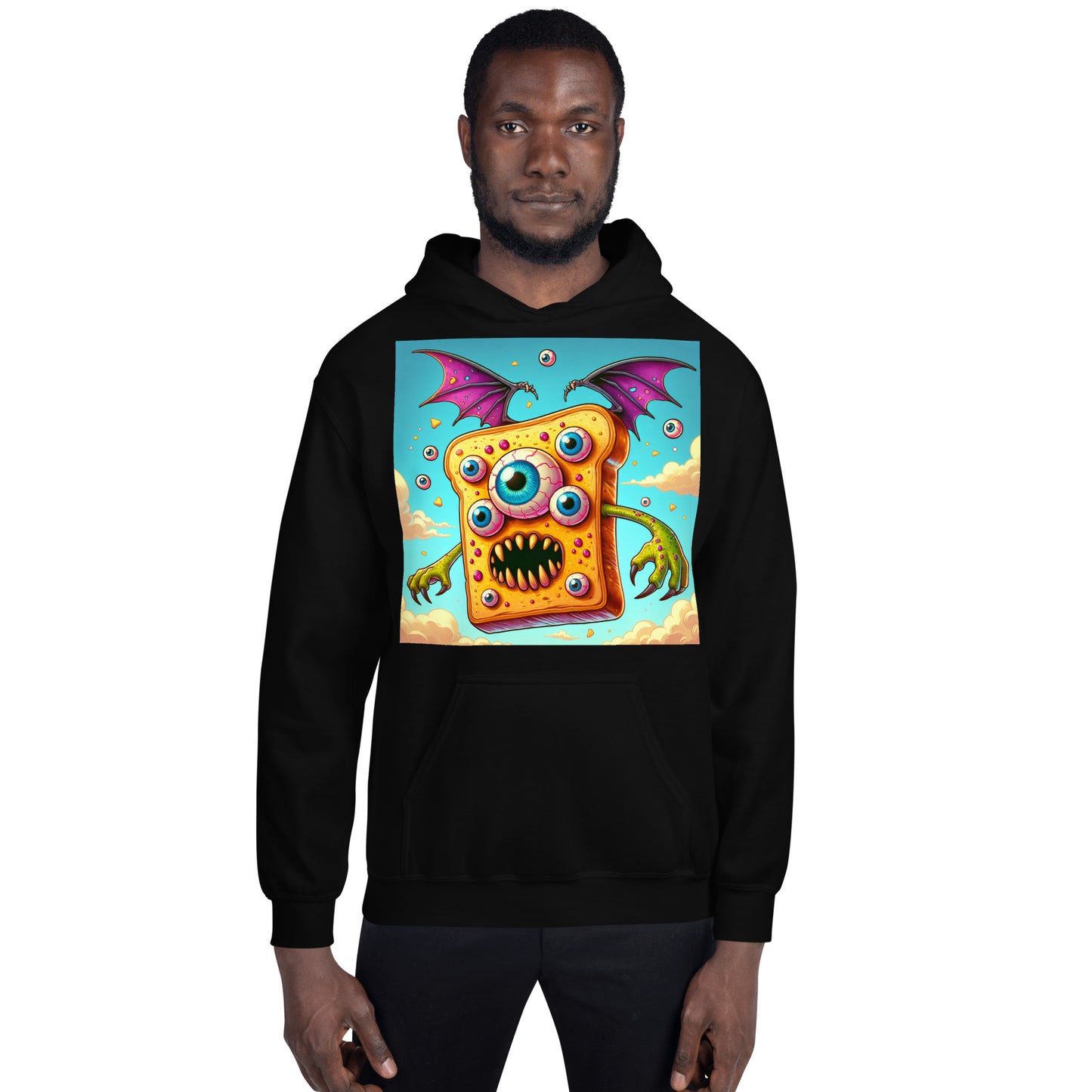 Flying Butter Toast Monster | Weird Unisex Hoodie