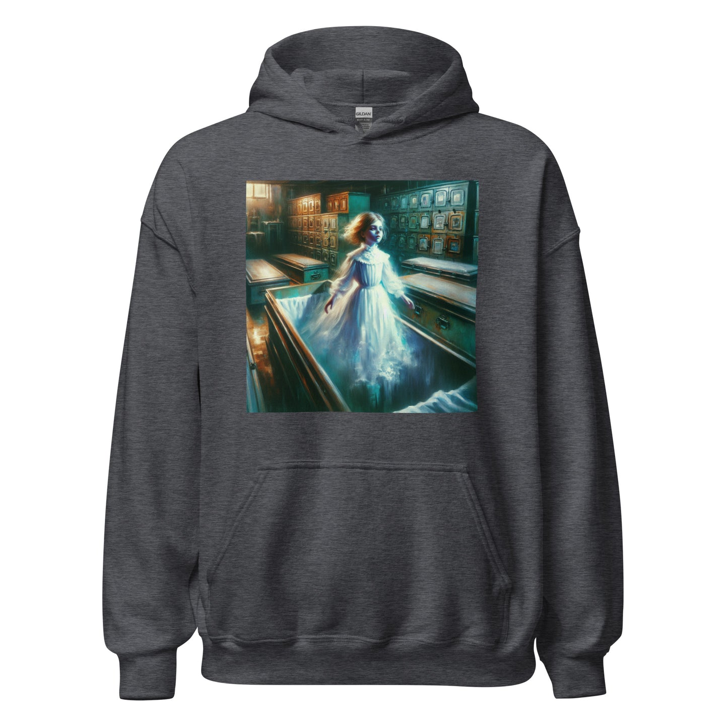 Young Ghost Girl Floating In The Morgue | Goth Unisex Hoodie