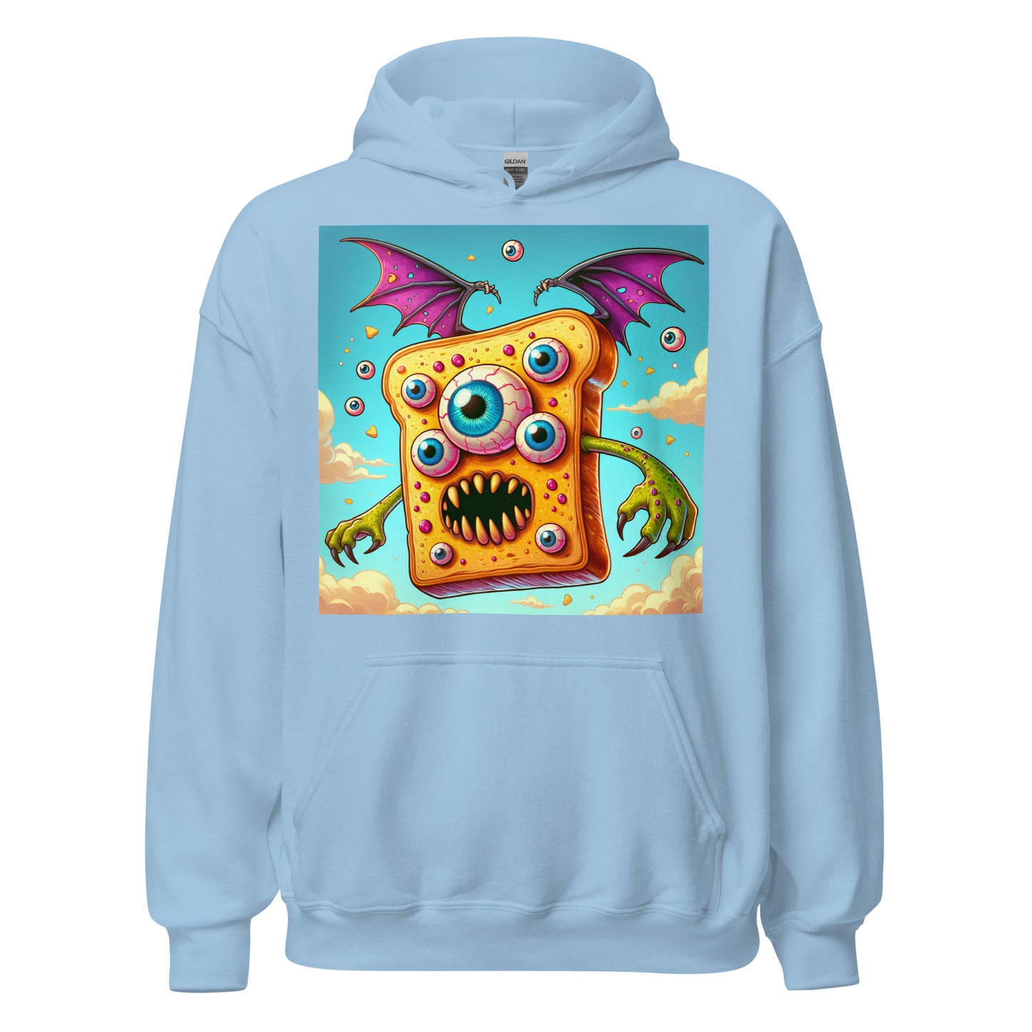 Flying Butter Toast Monster | Weird Unisex Hoodie