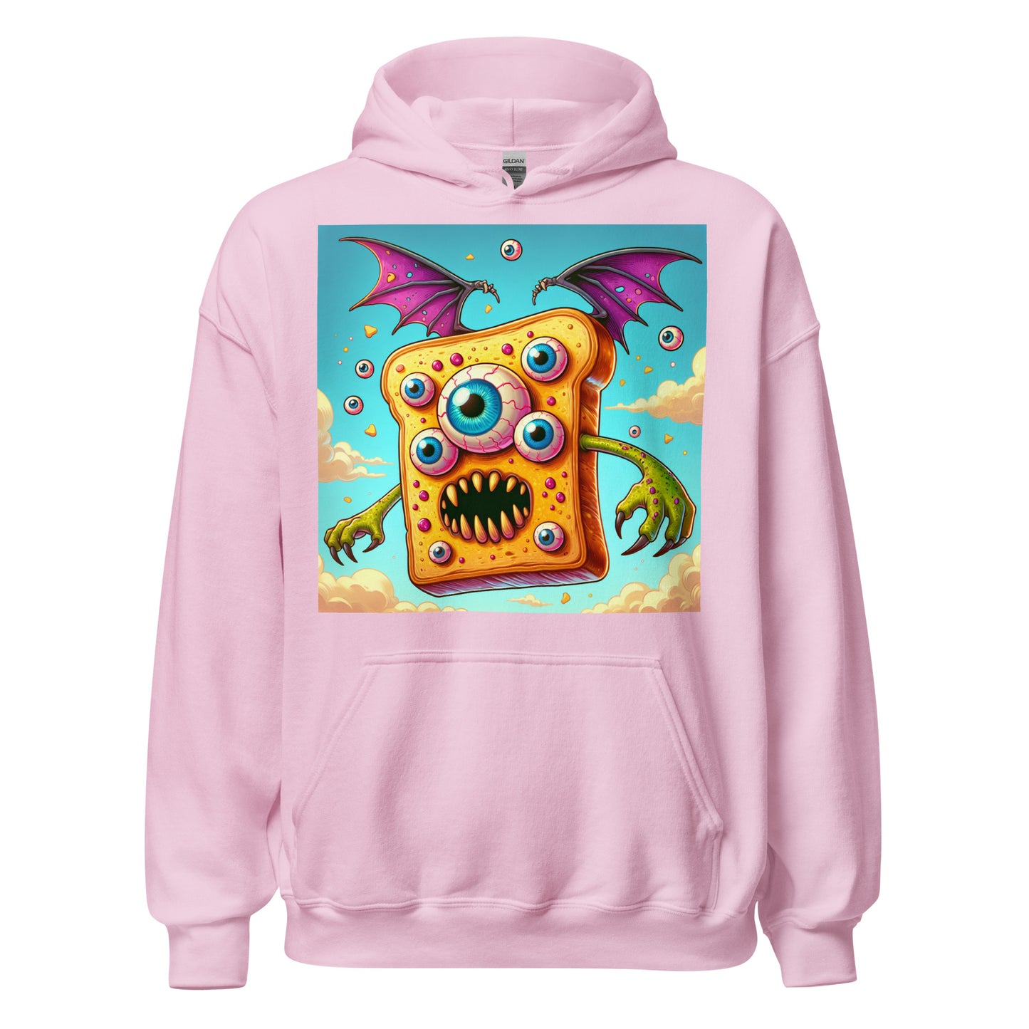 Flying Butter Toast Monster | Weird Unisex Hoodie