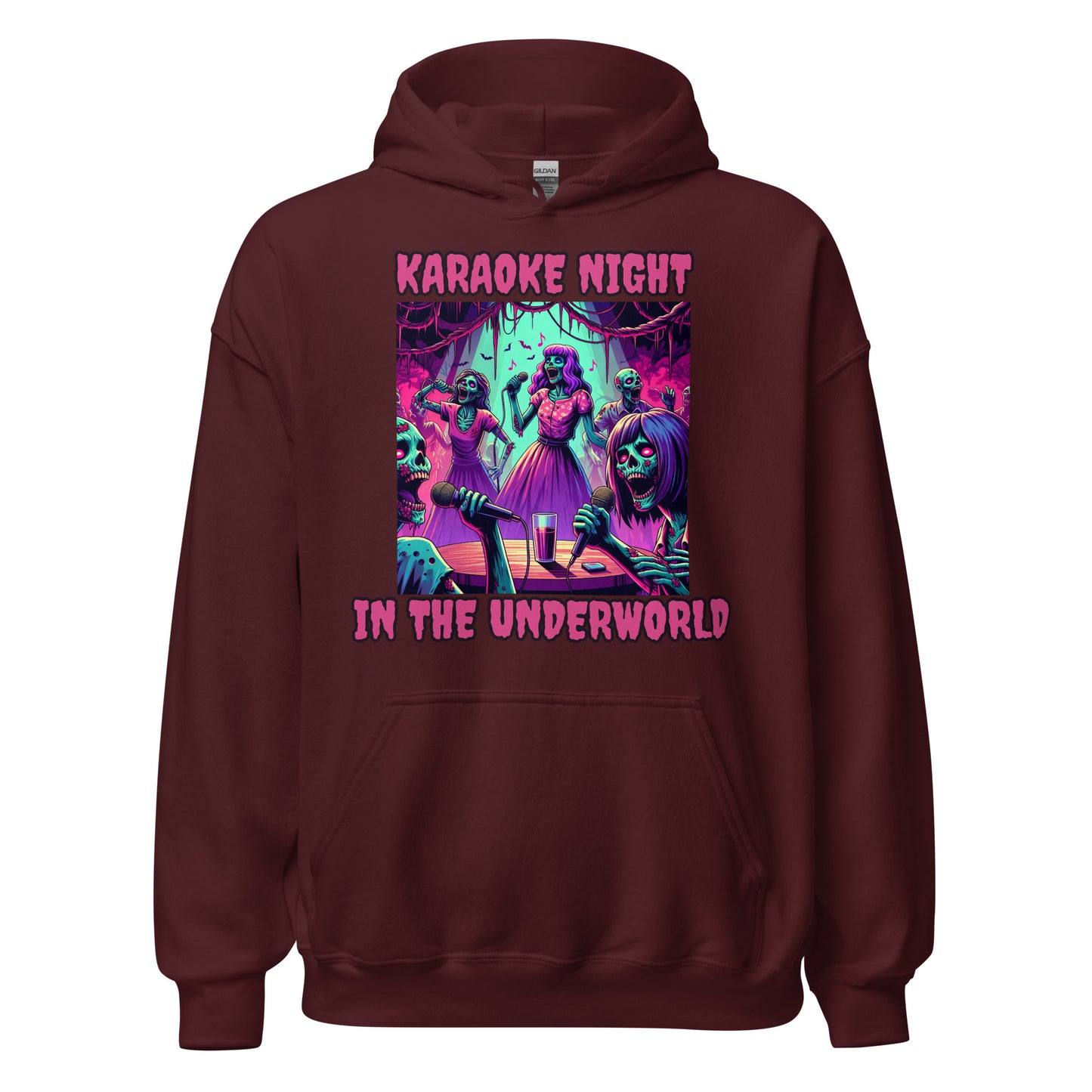 Karaoke Night In The Underworld | Goth Zombie Unisex Hoodie