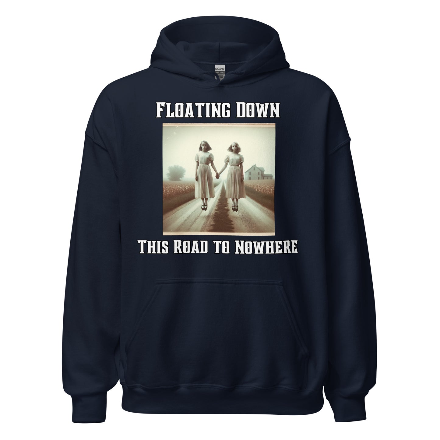 Floating Down This Road To Nowhere | Two Ghost Girls Unisex Hoodie