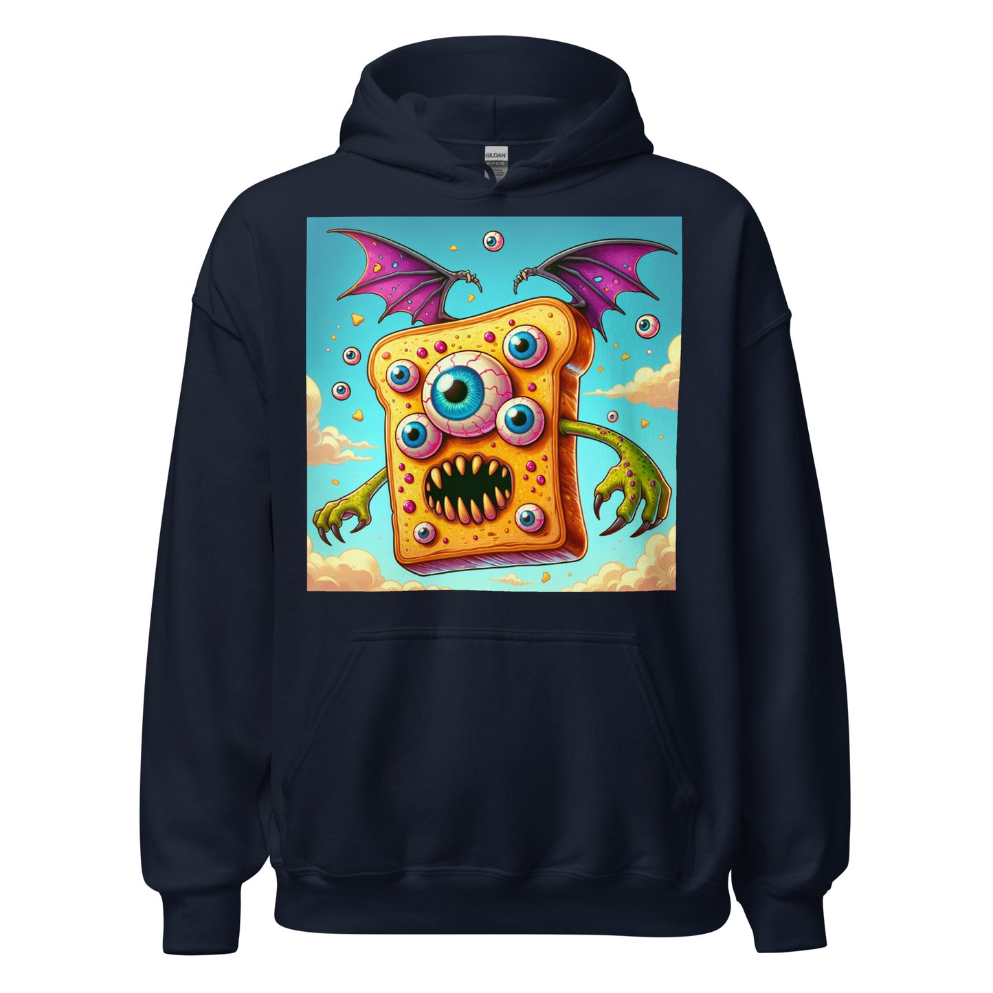 Flying Butter Toast Monster | Weird Unisex Hoodie