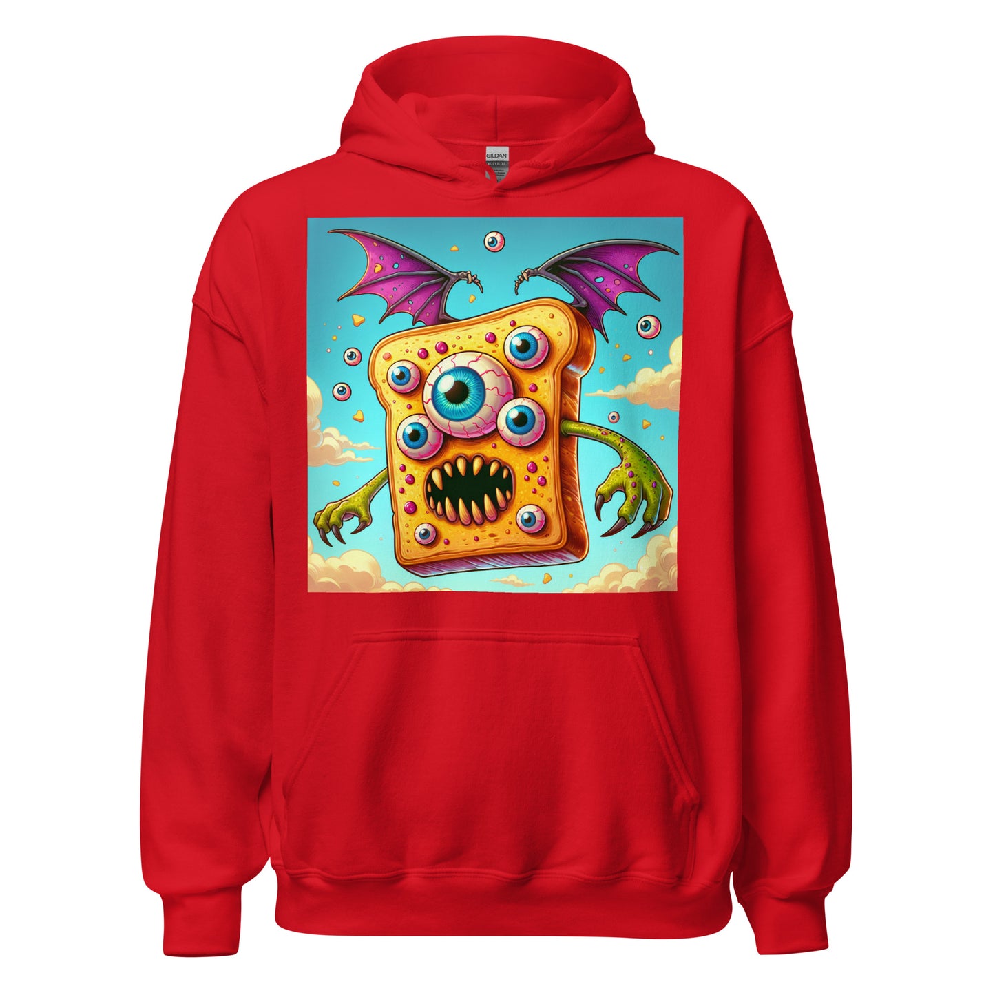 Flying Butter Toast Monster | Weird Unisex Hoodie