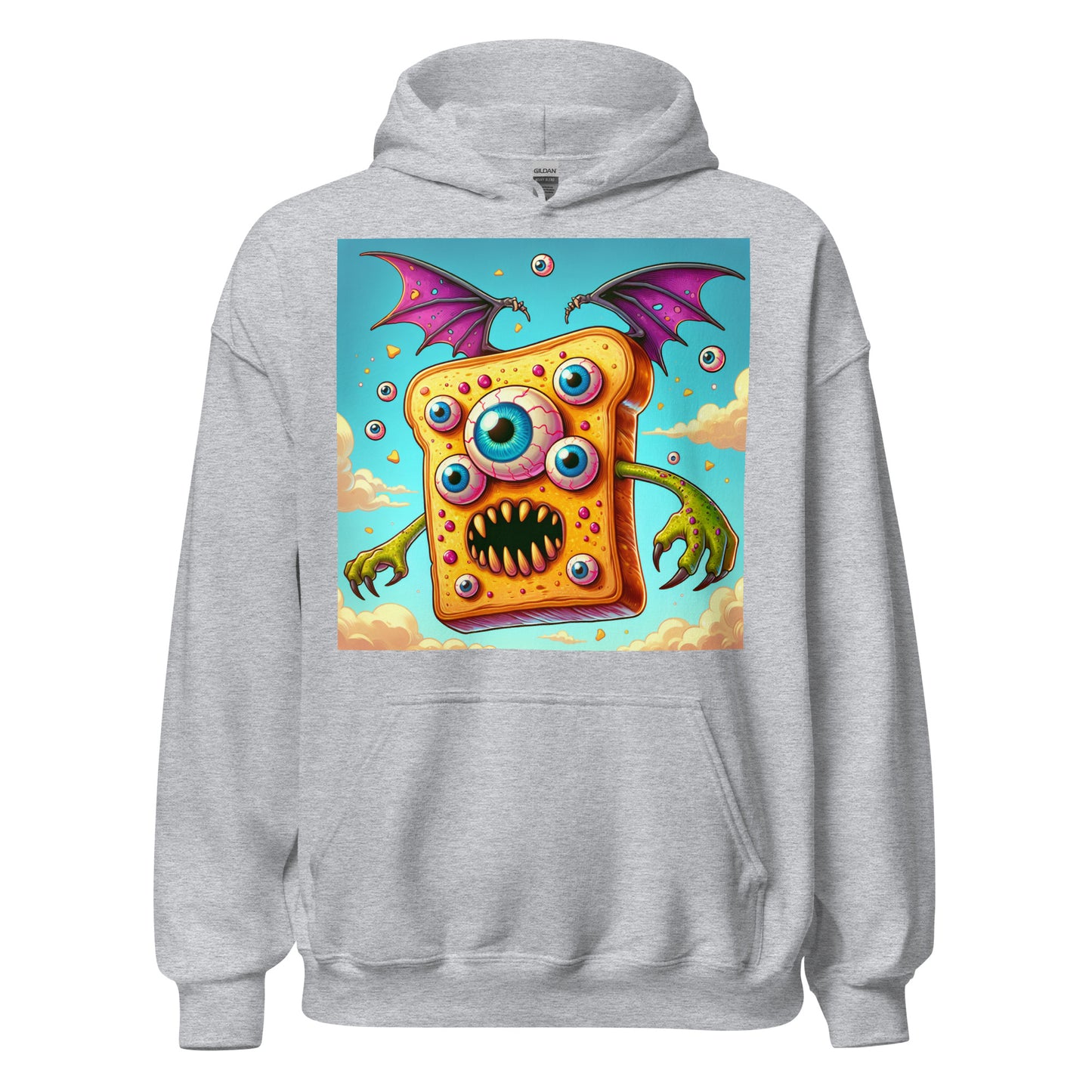 Flying Butter Toast Monster | Weird Unisex Hoodie