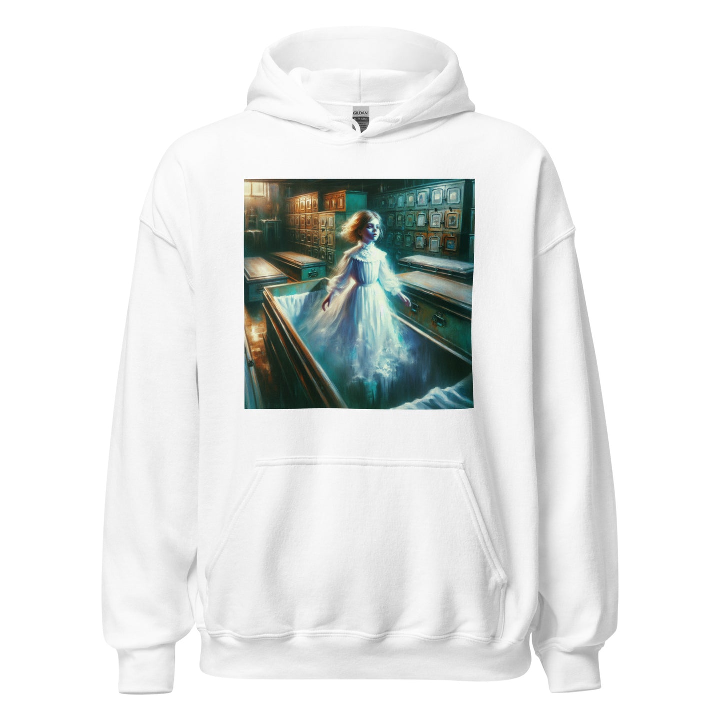 Young Ghost Girl Floating In The Morgue | Goth Unisex Hoodie