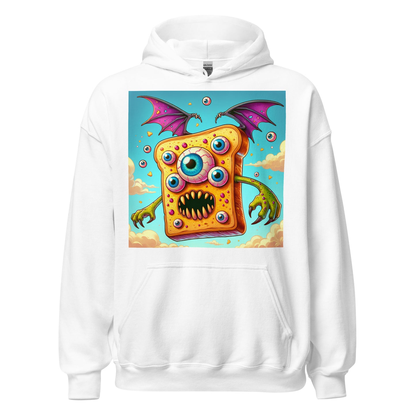 Flying Butter Toast Monster | Weird Unisex Hoodie