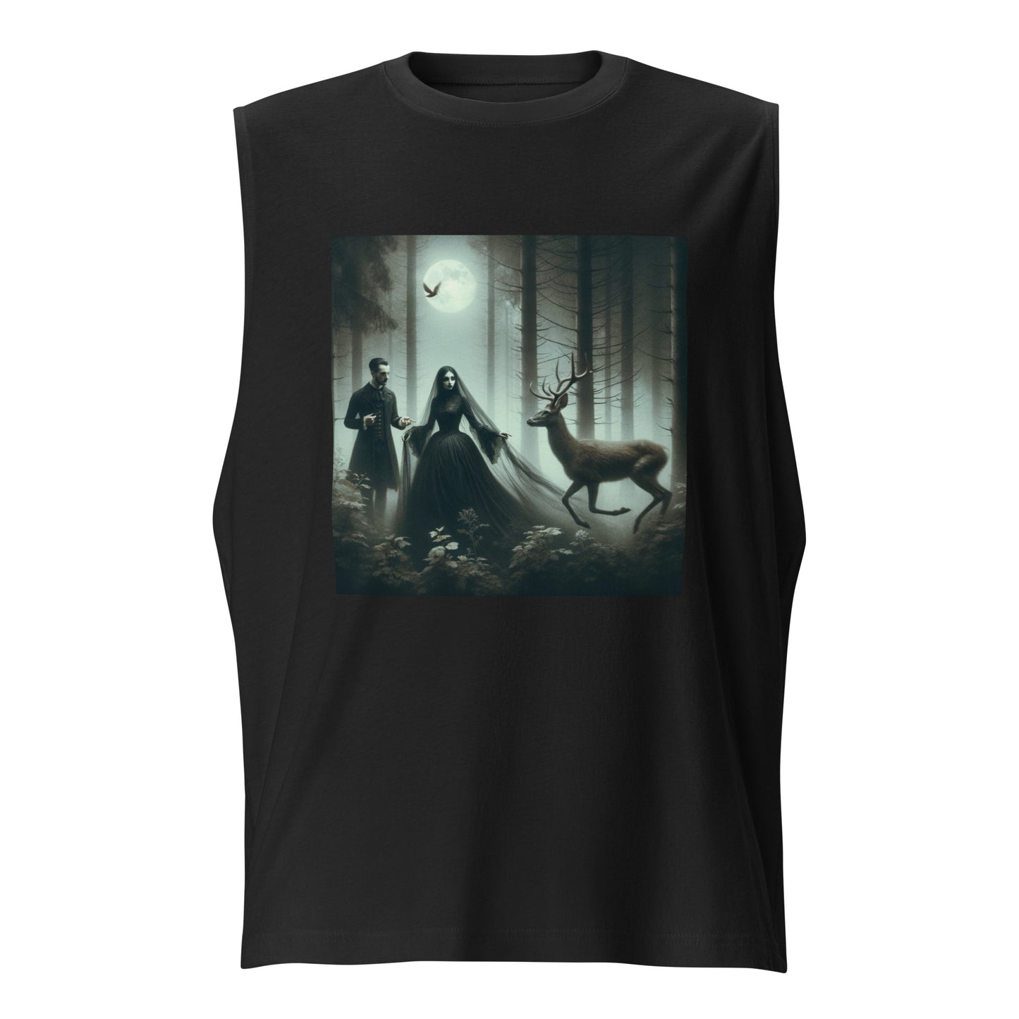 Goth Couple In The Dark Forest | Goth Muscle Shirt