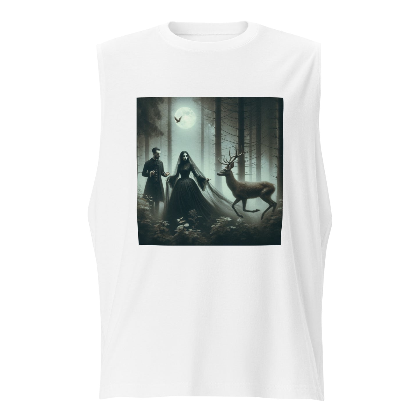 Goth Couple In The Dark Forest | Goth Muscle Shirt