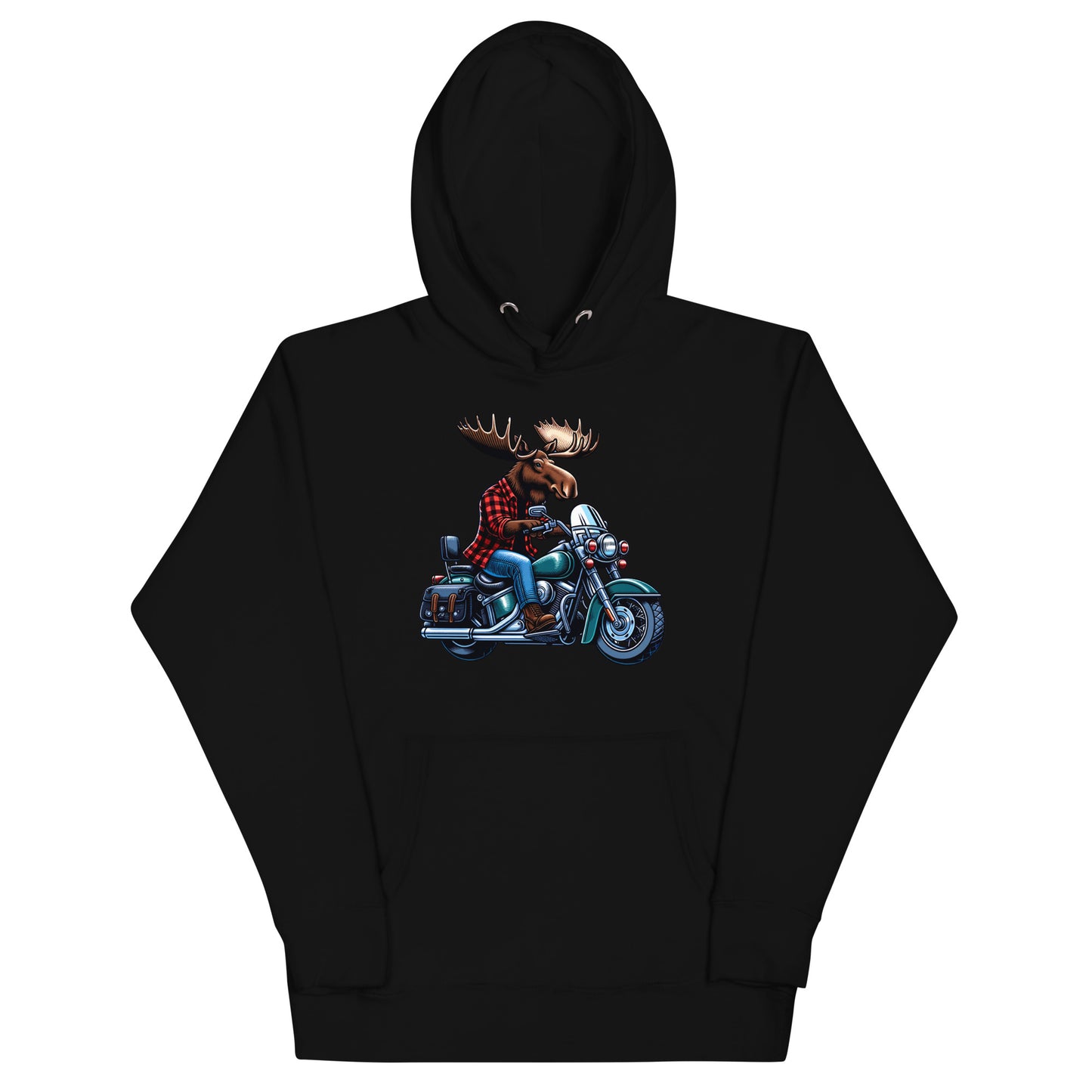 Moose on a Motorcycle | Wilderness Series Unisex Hoodie