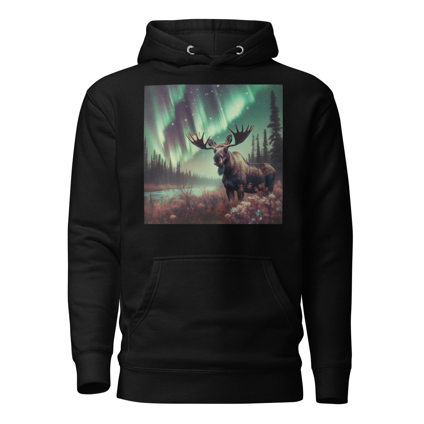 Moose and the Northern Lights Unisex Hoodie