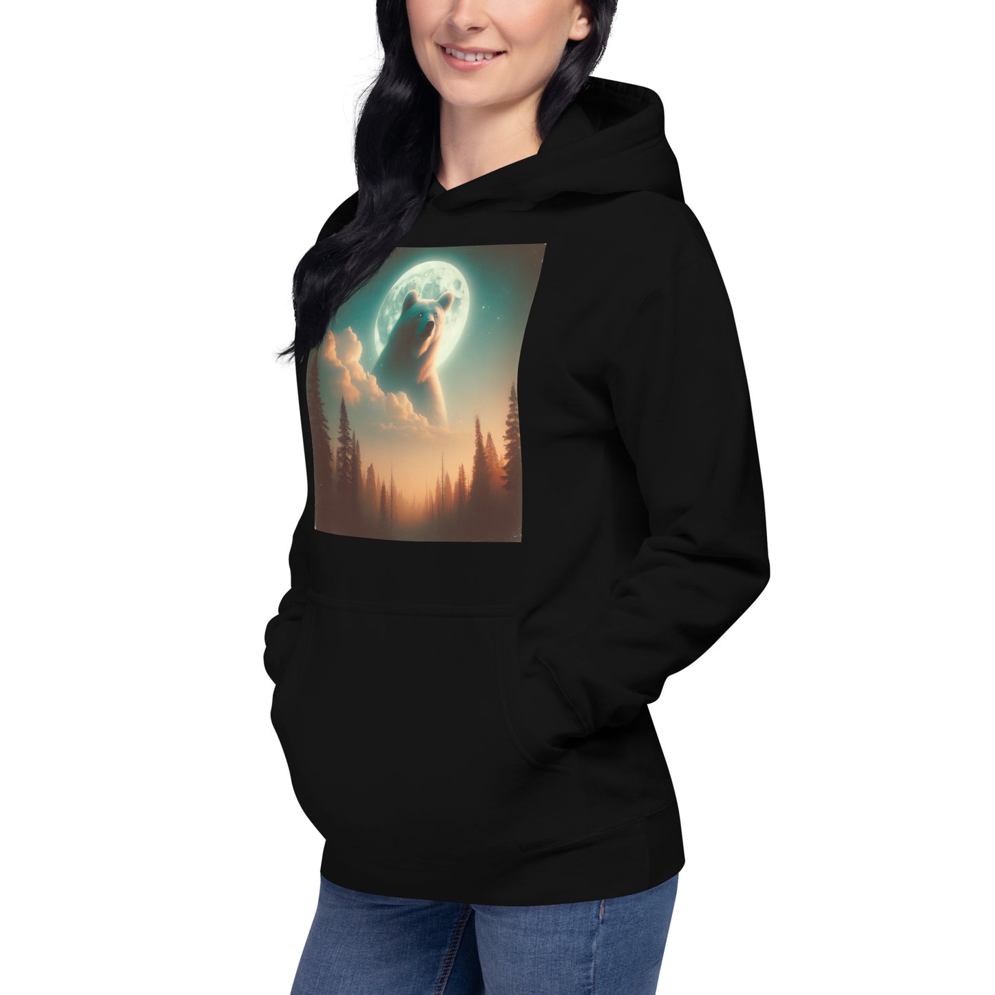 Ghost Bear In The Sky | Unisex Hoodie