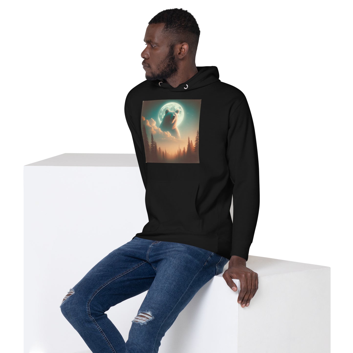 Ghost Bear In The Sky | Unisex Hoodie