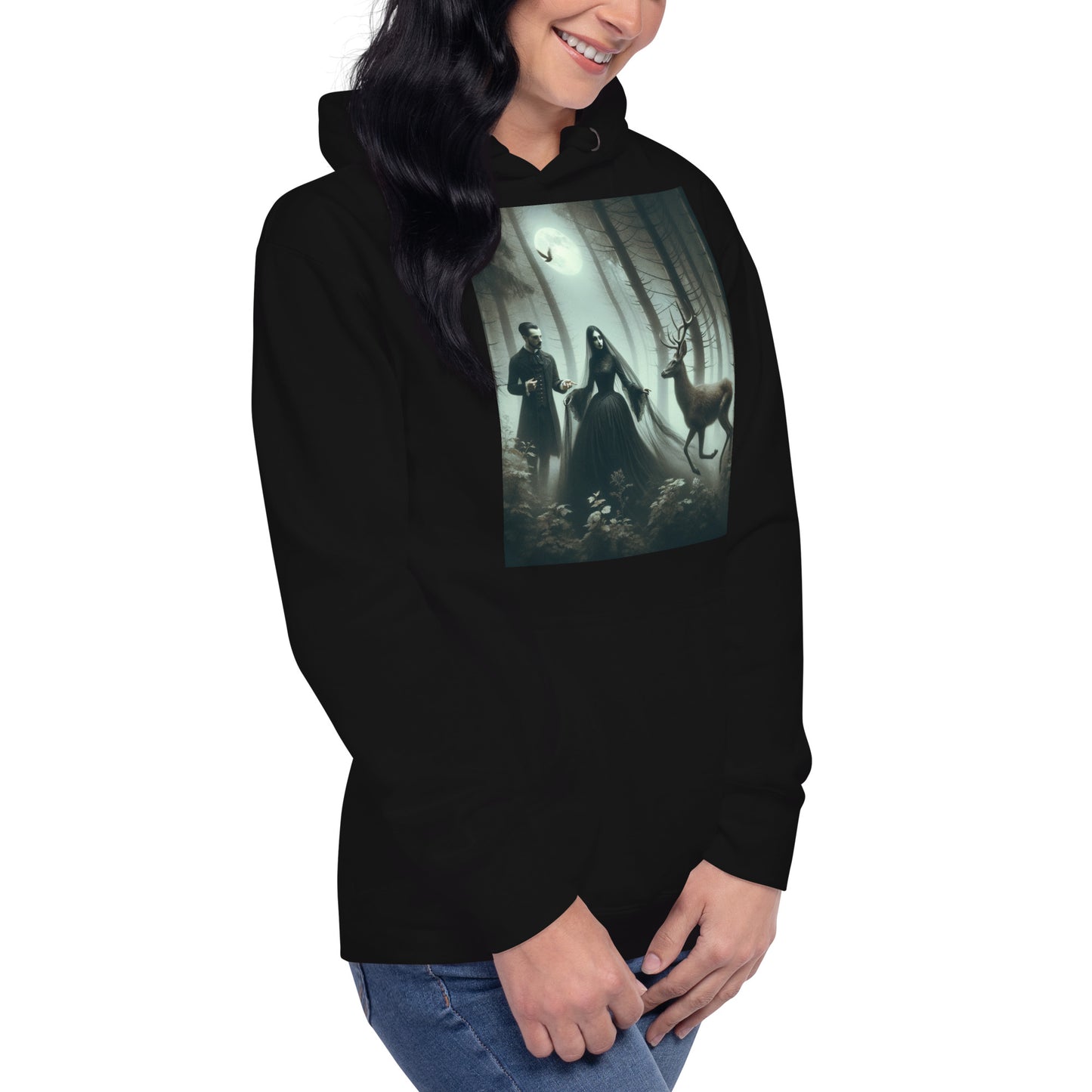 Goth Couple In The Dark Forest | Goth Unisex Hoodie