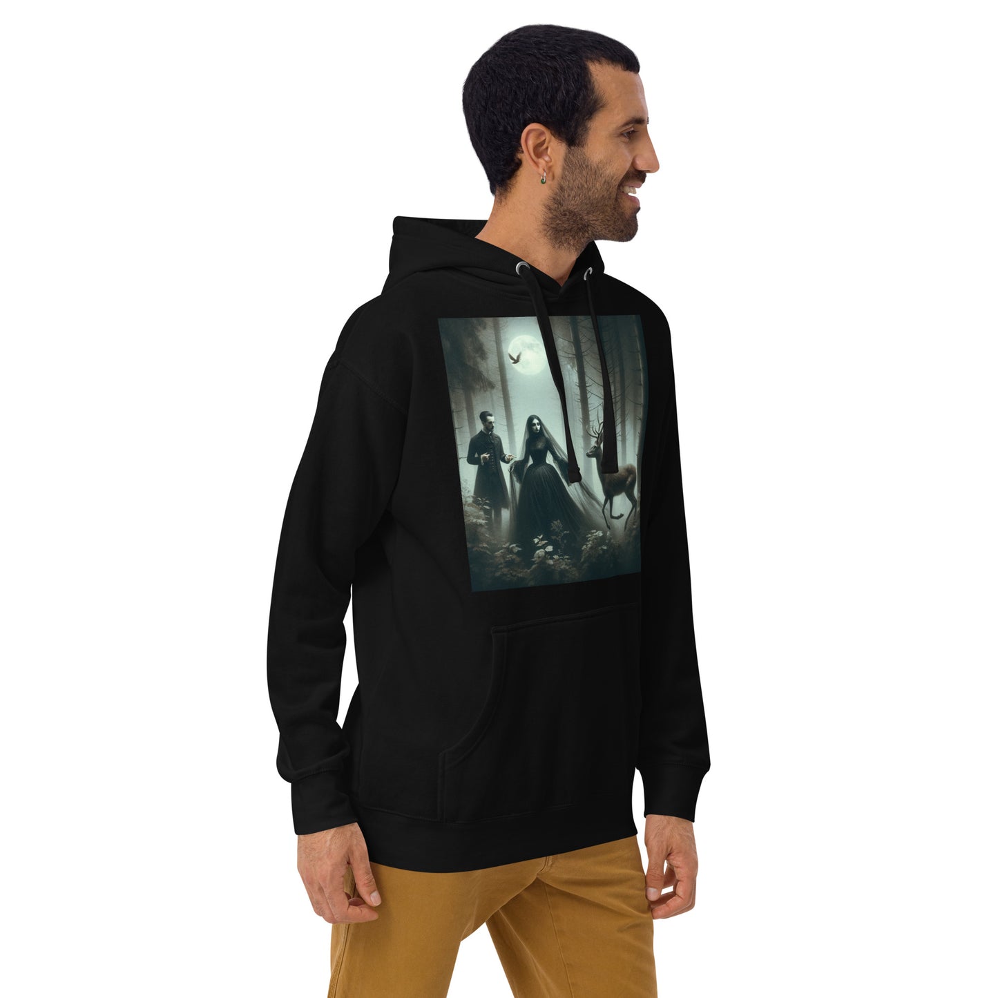 Goth Couple In The Dark Forest | Goth Unisex Hoodie