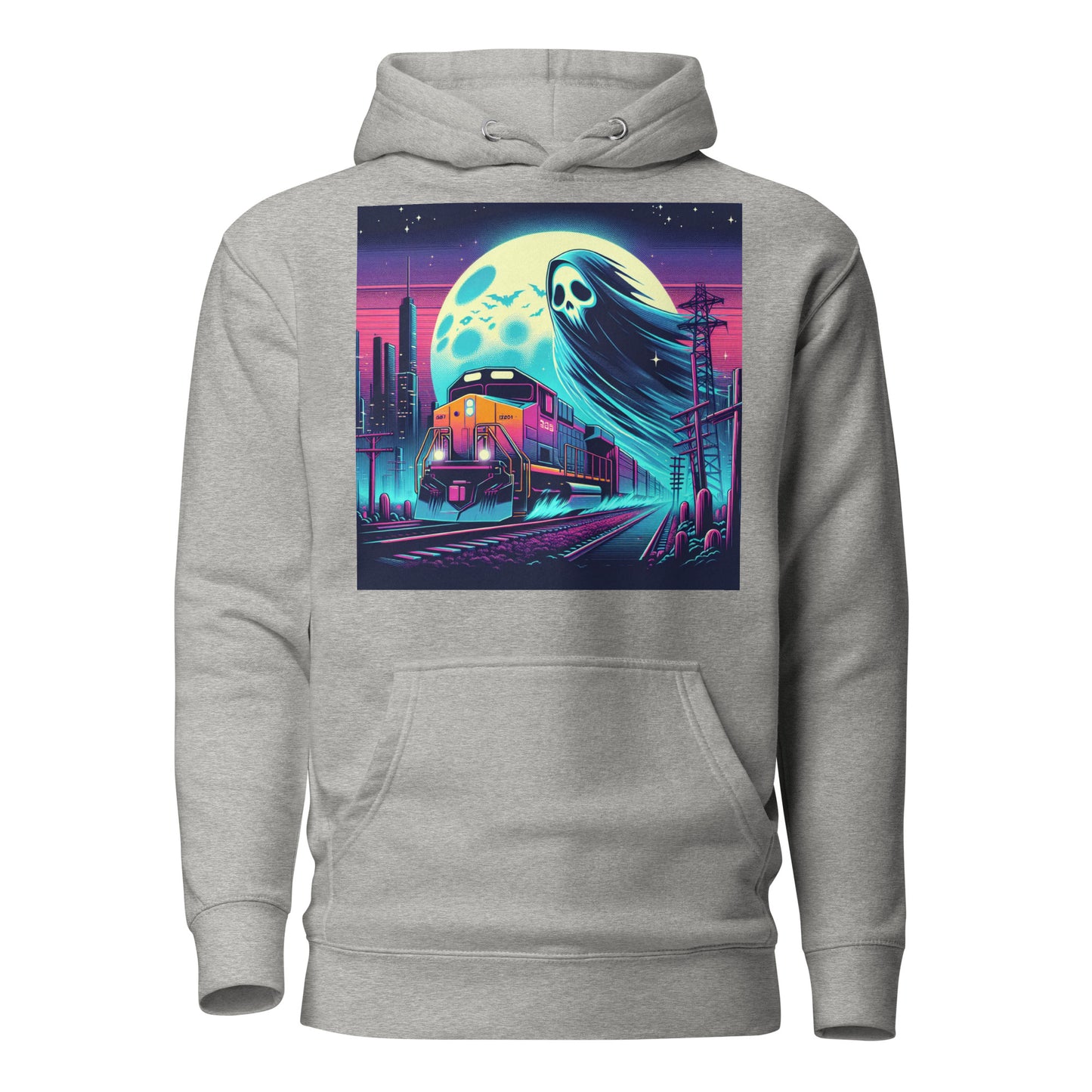 Ghost Train In The City | Goth Unisex Hoodie