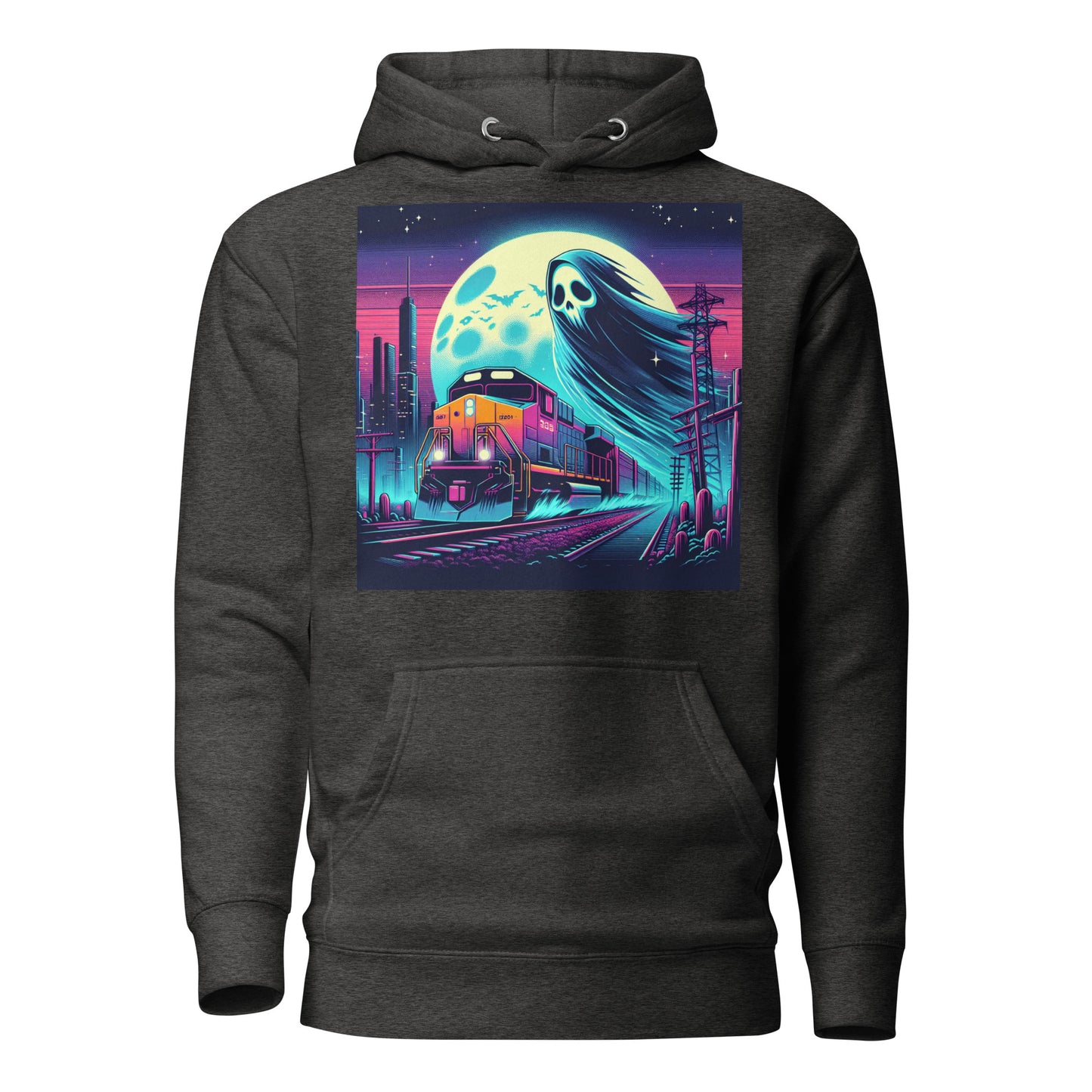 Ghost Train In The City | Goth Unisex Hoodie