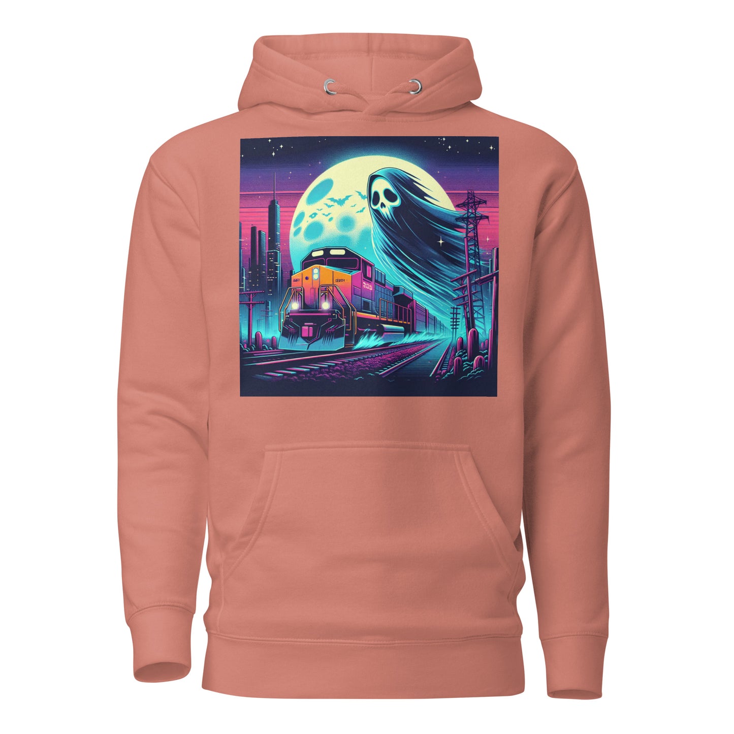 Ghost Train In The City | Goth Unisex Hoodie